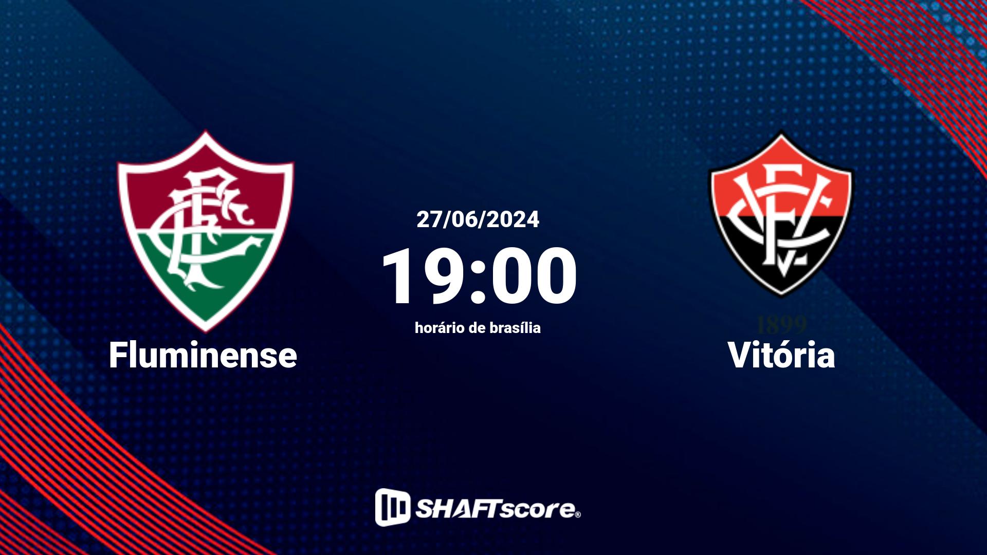 Estatísticas do jogo Fluminense vs Vitória 27.06 19:00