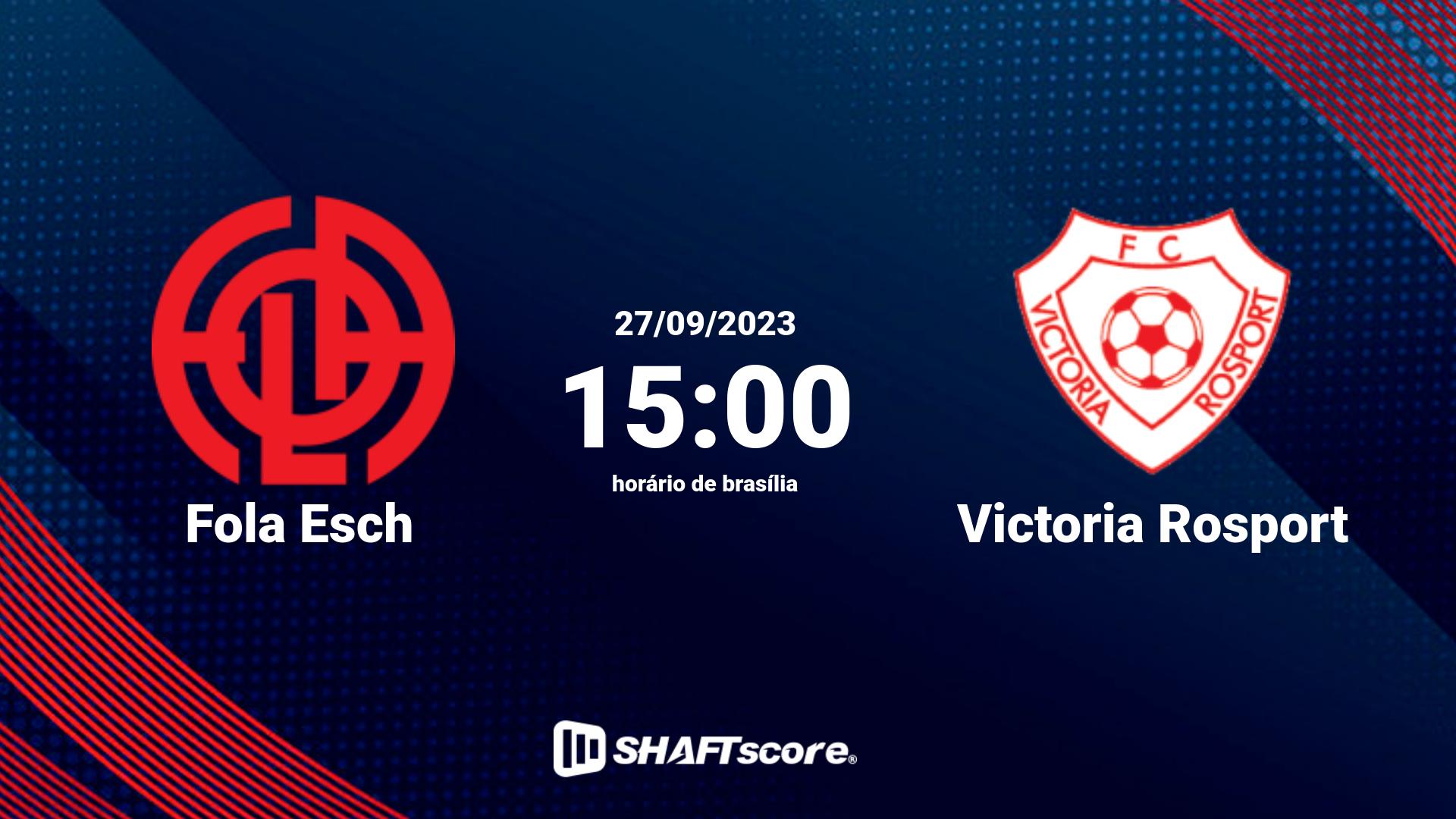 Estatísticas do jogo Fola Esch vs Victoria Rosport 27.09 15:00