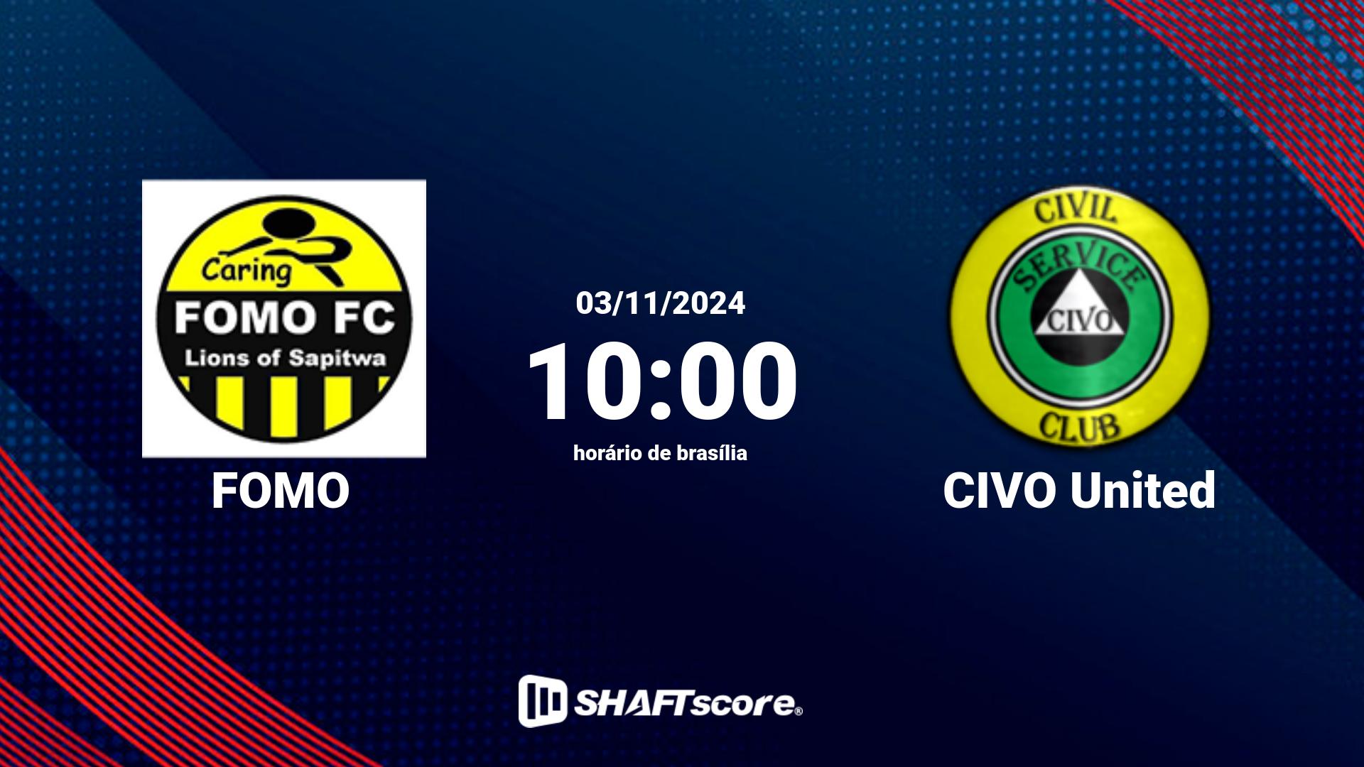 Estatísticas do jogo FOMO vs CIVO United 03.11 10:00