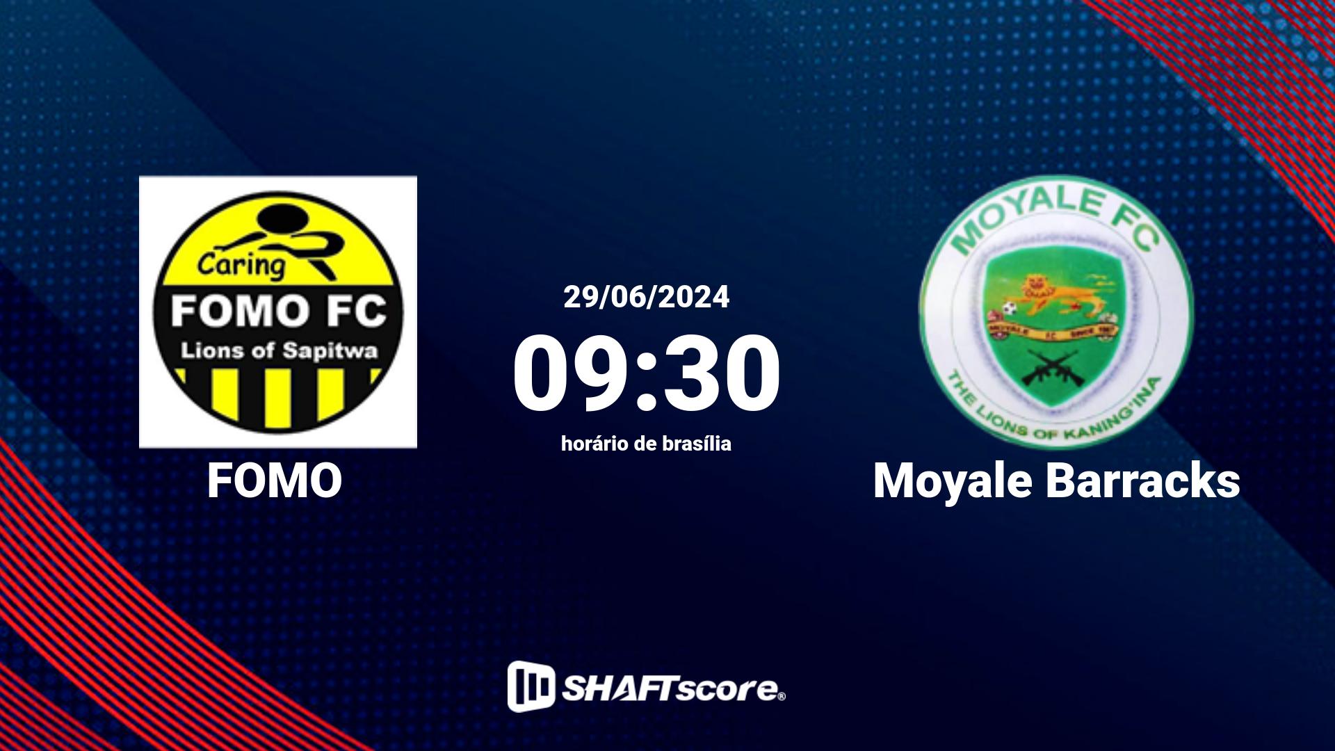 Estatísticas do jogo FOMO vs Moyale Barracks 29.06 09:30