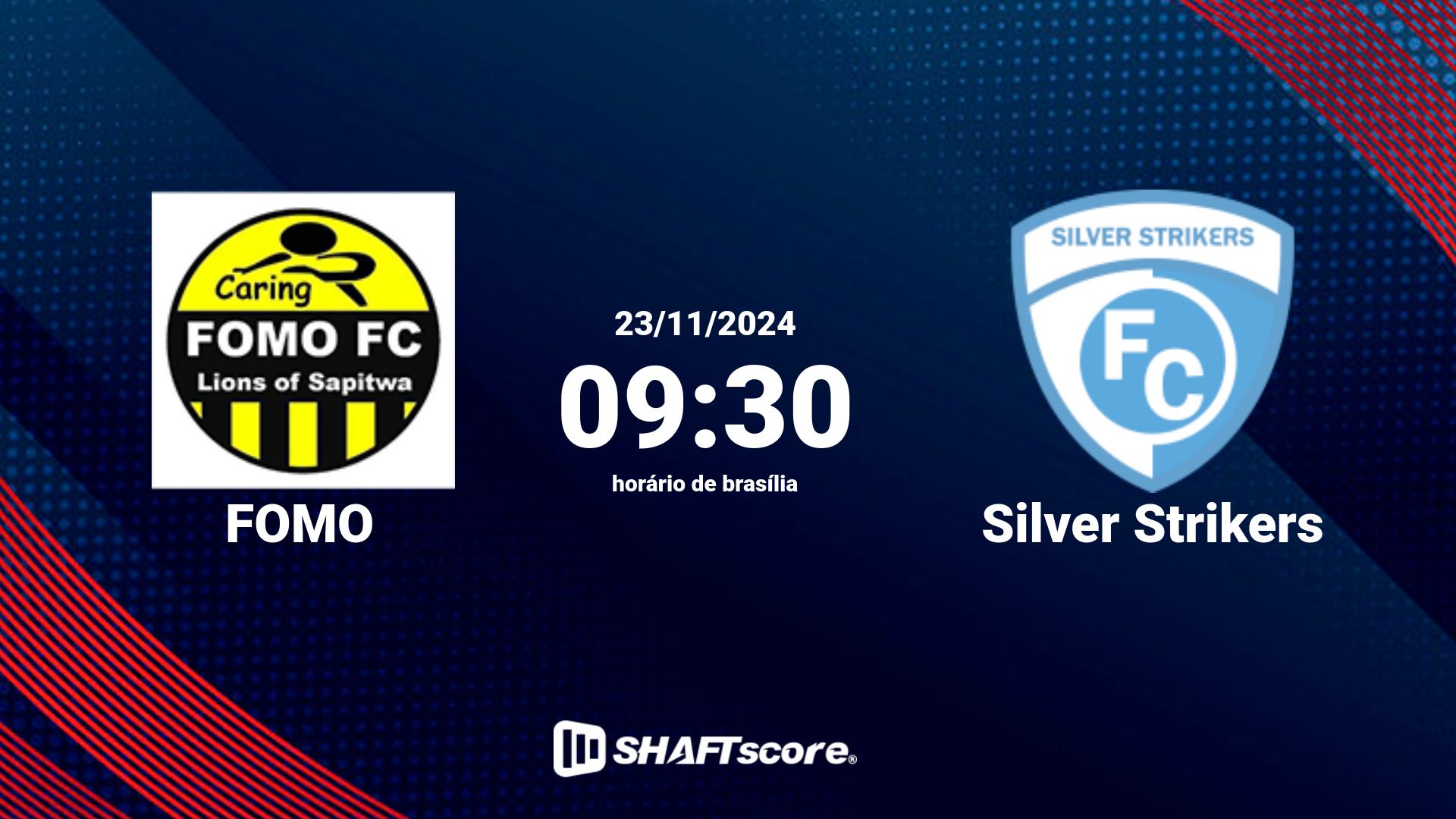 Estatísticas do jogo FOMO vs Silver Strikers 23.11 09:30