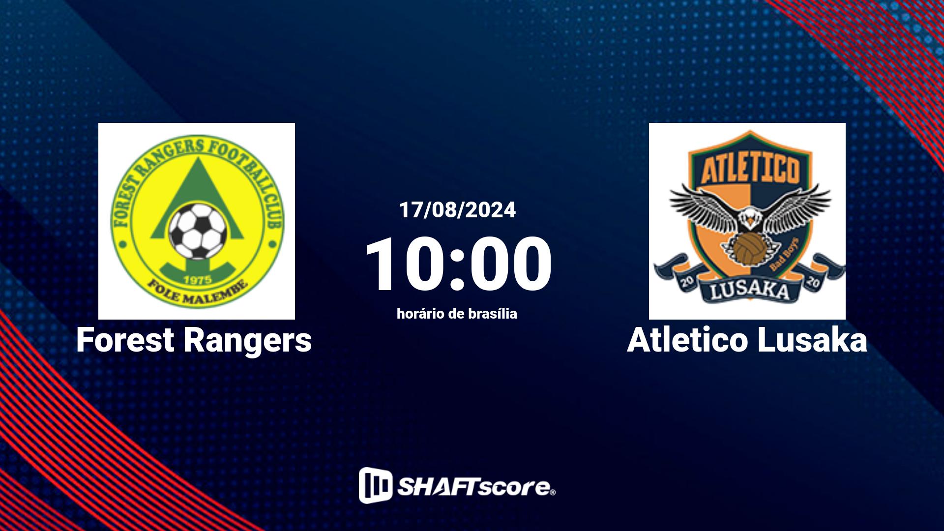 Estatísticas do jogo Forest Rangers vs Atletico Lusaka 17.08 10:00