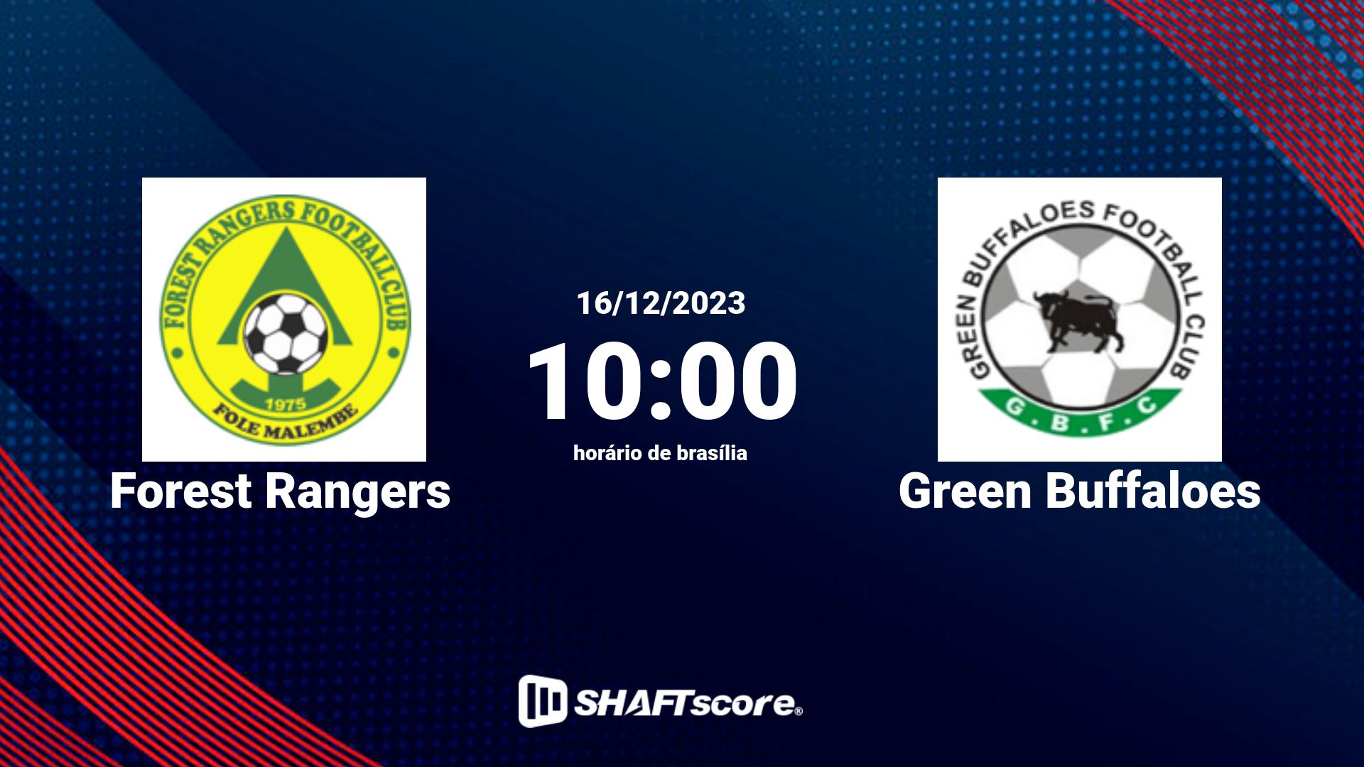 Estatísticas do jogo Forest Rangers vs Green Buffaloes 16.12 10:00