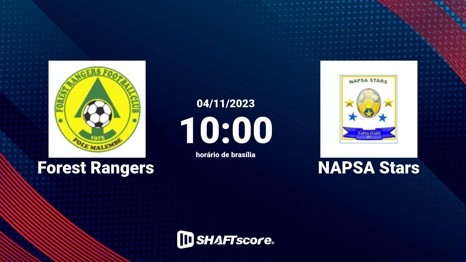 Estatísticas do jogo Forest Rangers vs NAPSA Stars 04.11 10:00