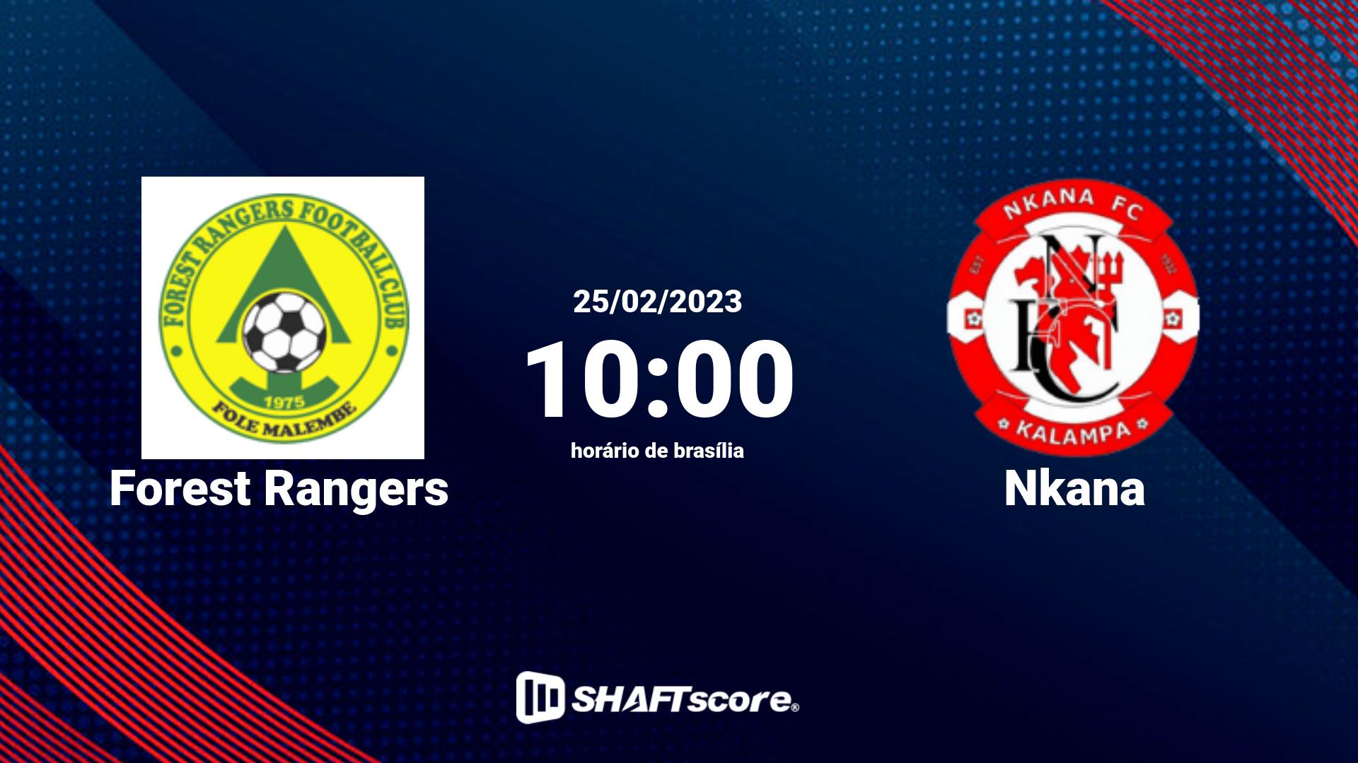 Estatísticas do jogo Forest Rangers vs Nkana 25.02 10:00