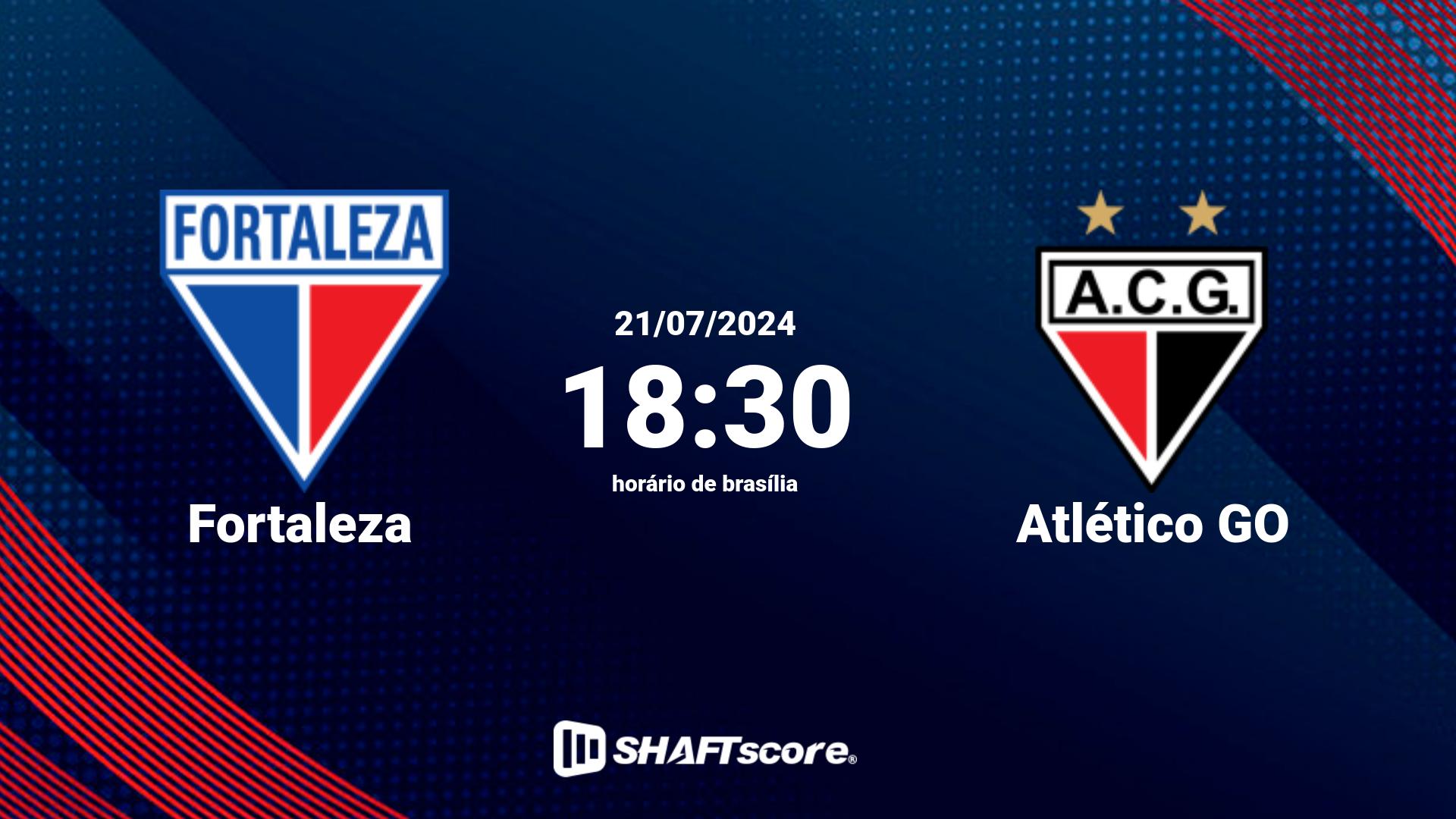 Estatísticas do jogo Fortaleza vs Atlético GO 21.07 18:30