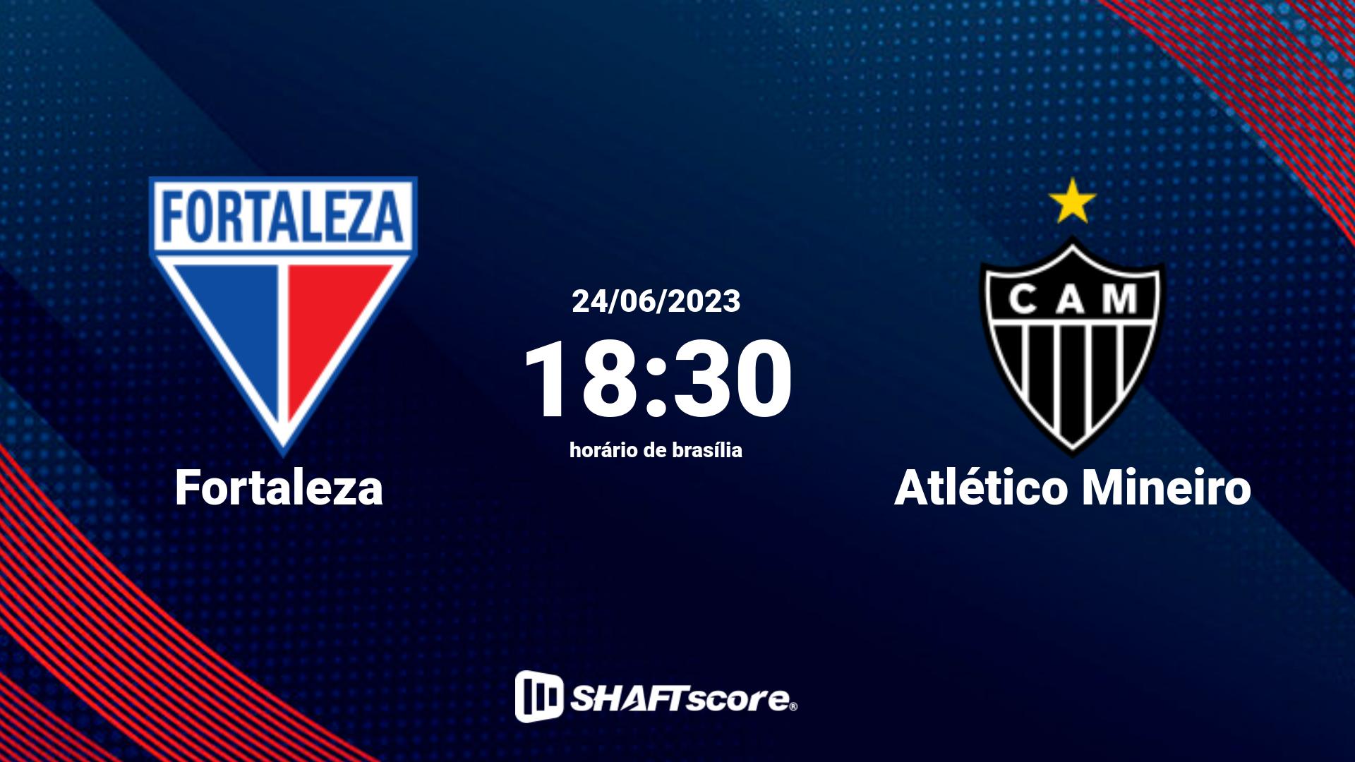 Estatísticas do jogo Fortaleza vs Atlético Mineiro 24.06 18:30