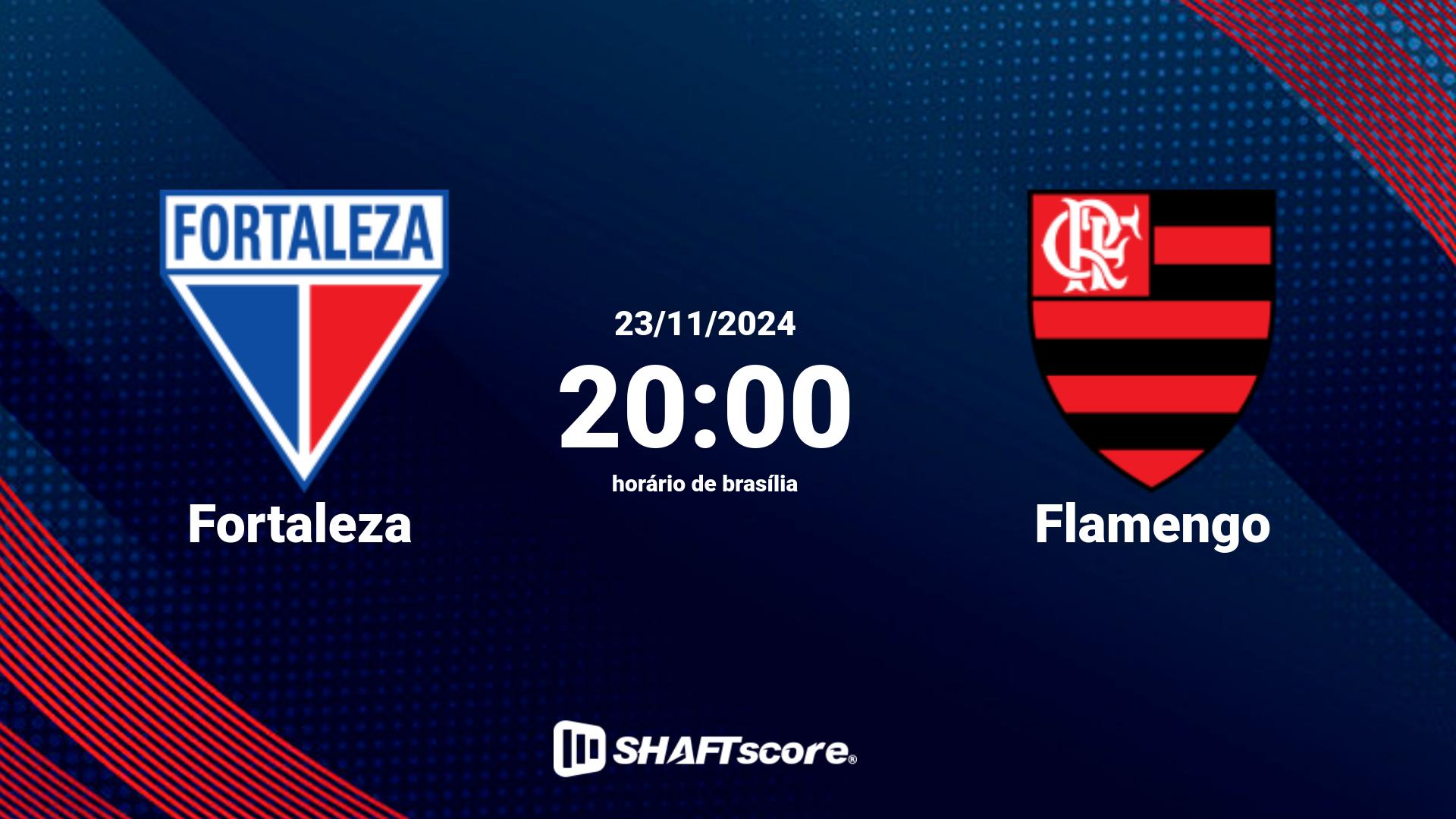 Estatísticas do jogo Fortaleza vs Flamengo 23.11 20:00