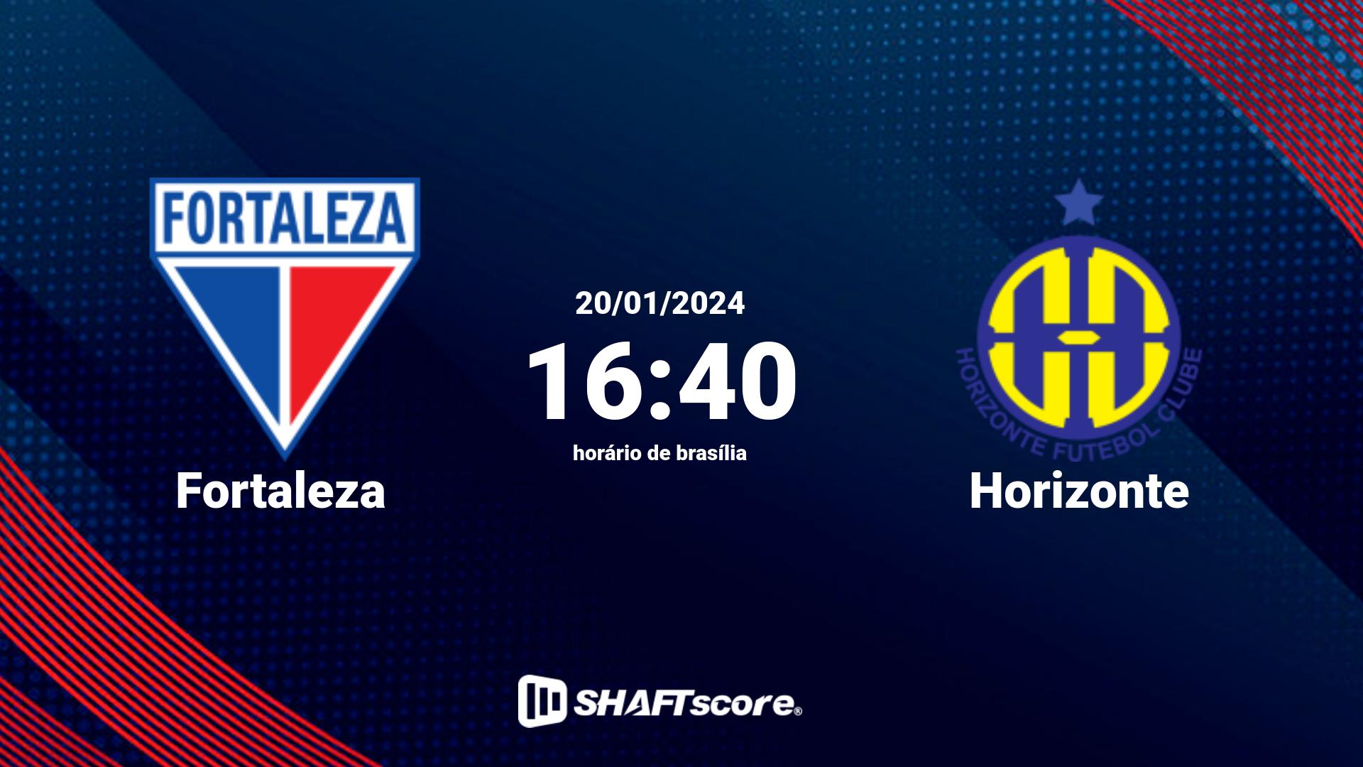 Estatísticas do jogo Fortaleza vs Horizonte 20.01 16:40