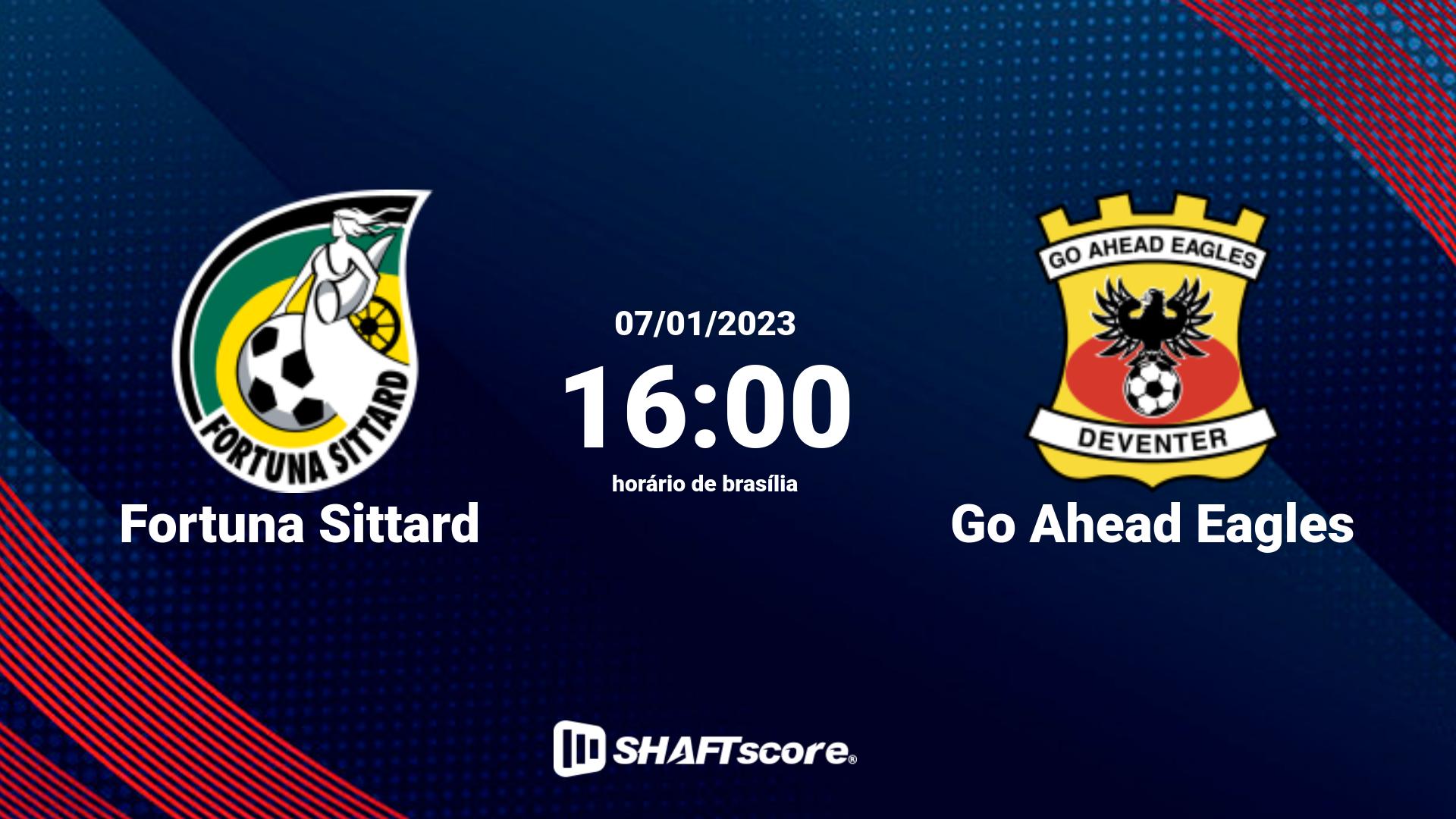 Estatísticas do jogo Fortuna Sittard vs Go Ahead Eagles 07.01 16:00