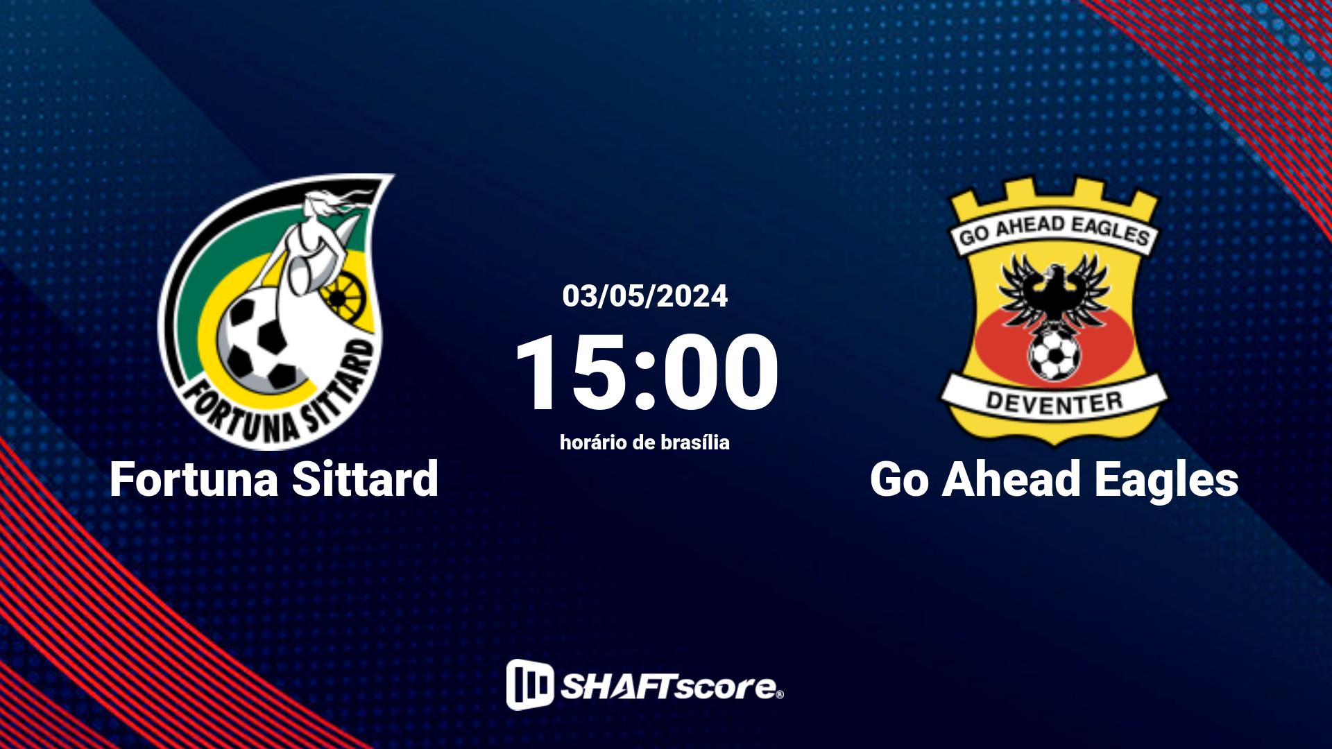 Estatísticas do jogo Fortuna Sittard vs Go Ahead Eagles 03.05 15:00