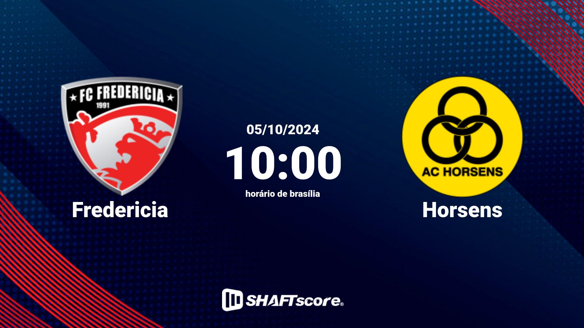 Estatísticas do jogo Fredericia vs Horsens 05.10 10:00