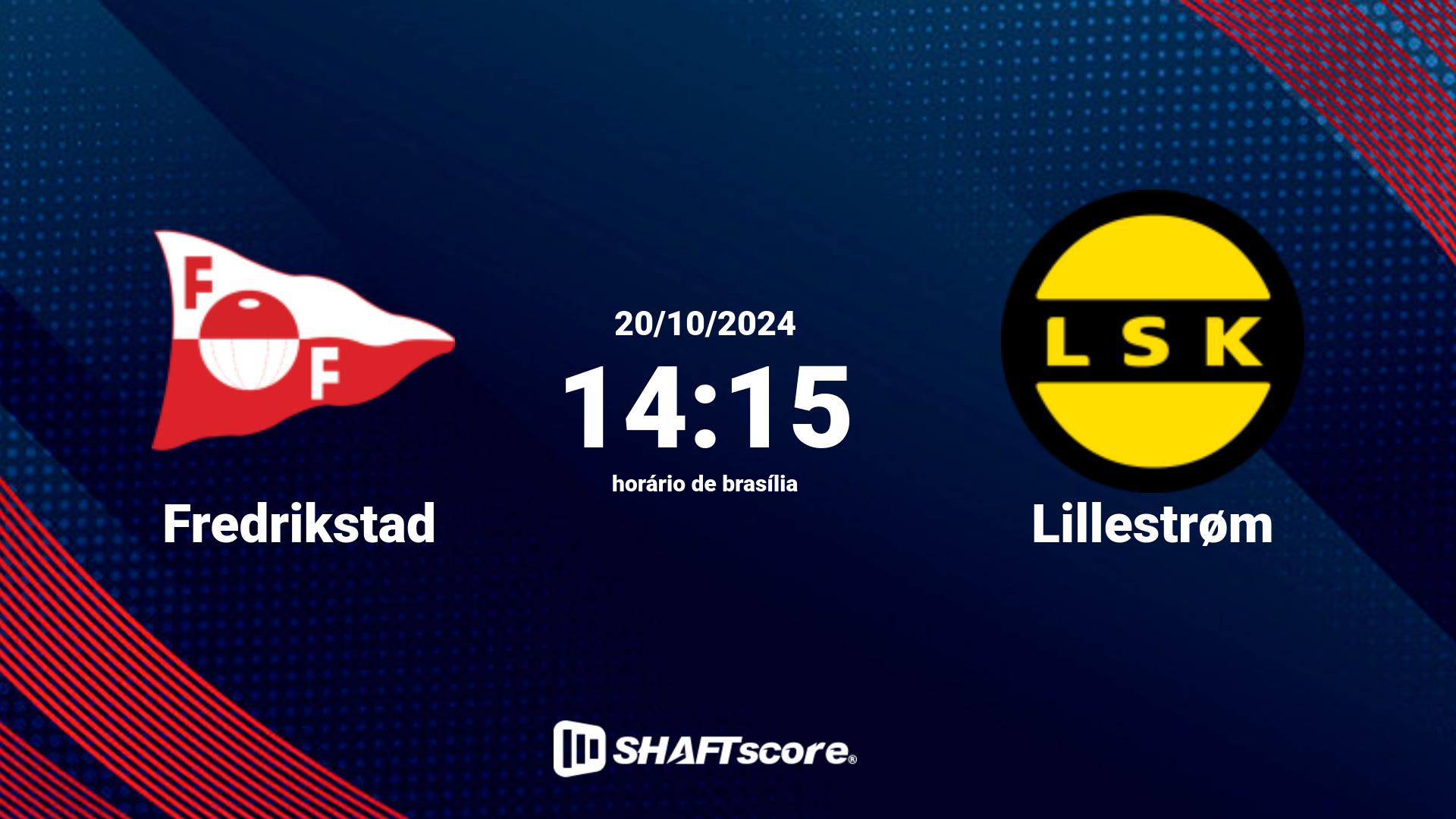 Estatísticas do jogo Fredrikstad vs Lillestrøm 20.10 14:15