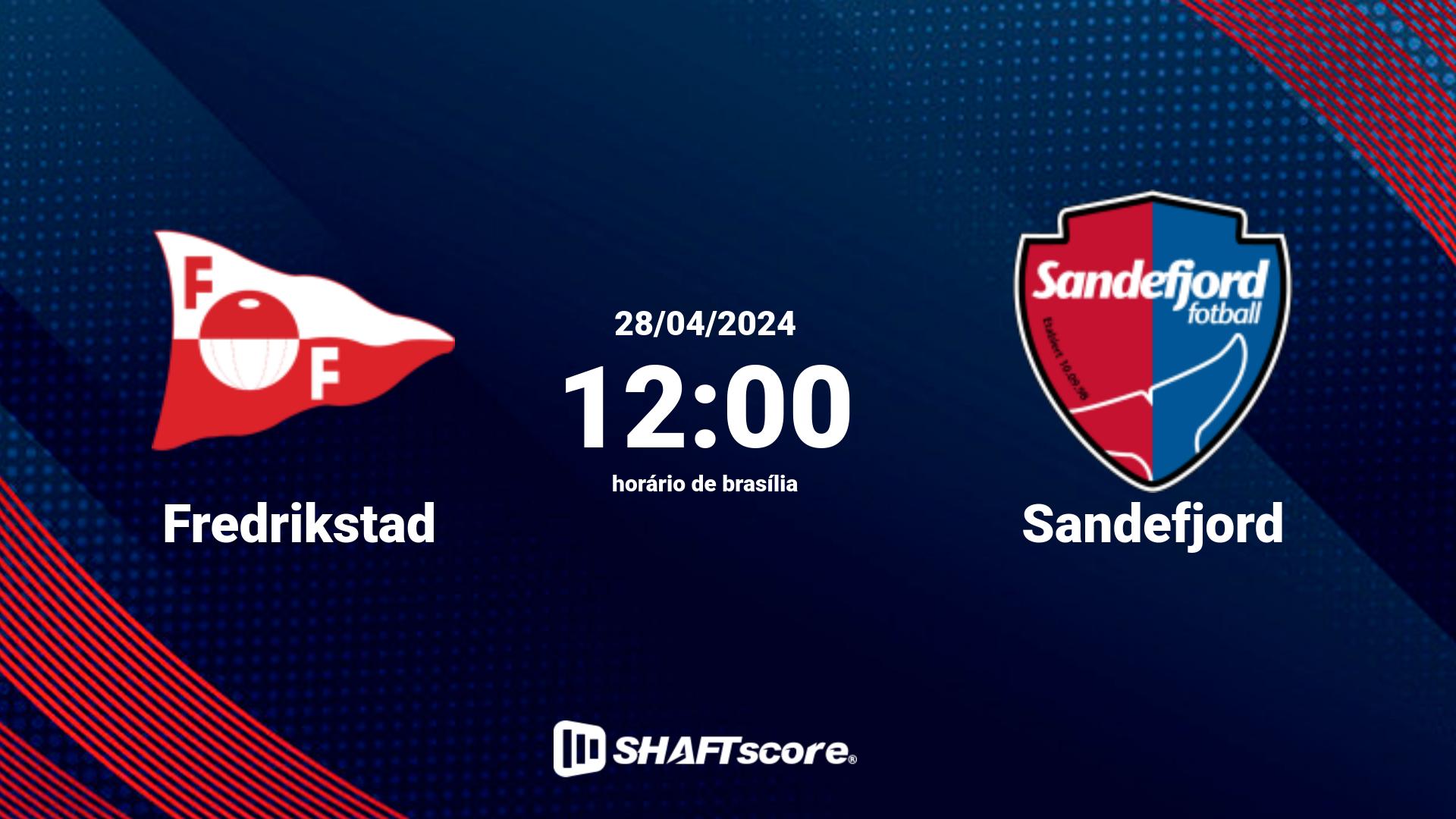 Estatísticas do jogo Fredrikstad vs Sandefjord 28.04 12:00