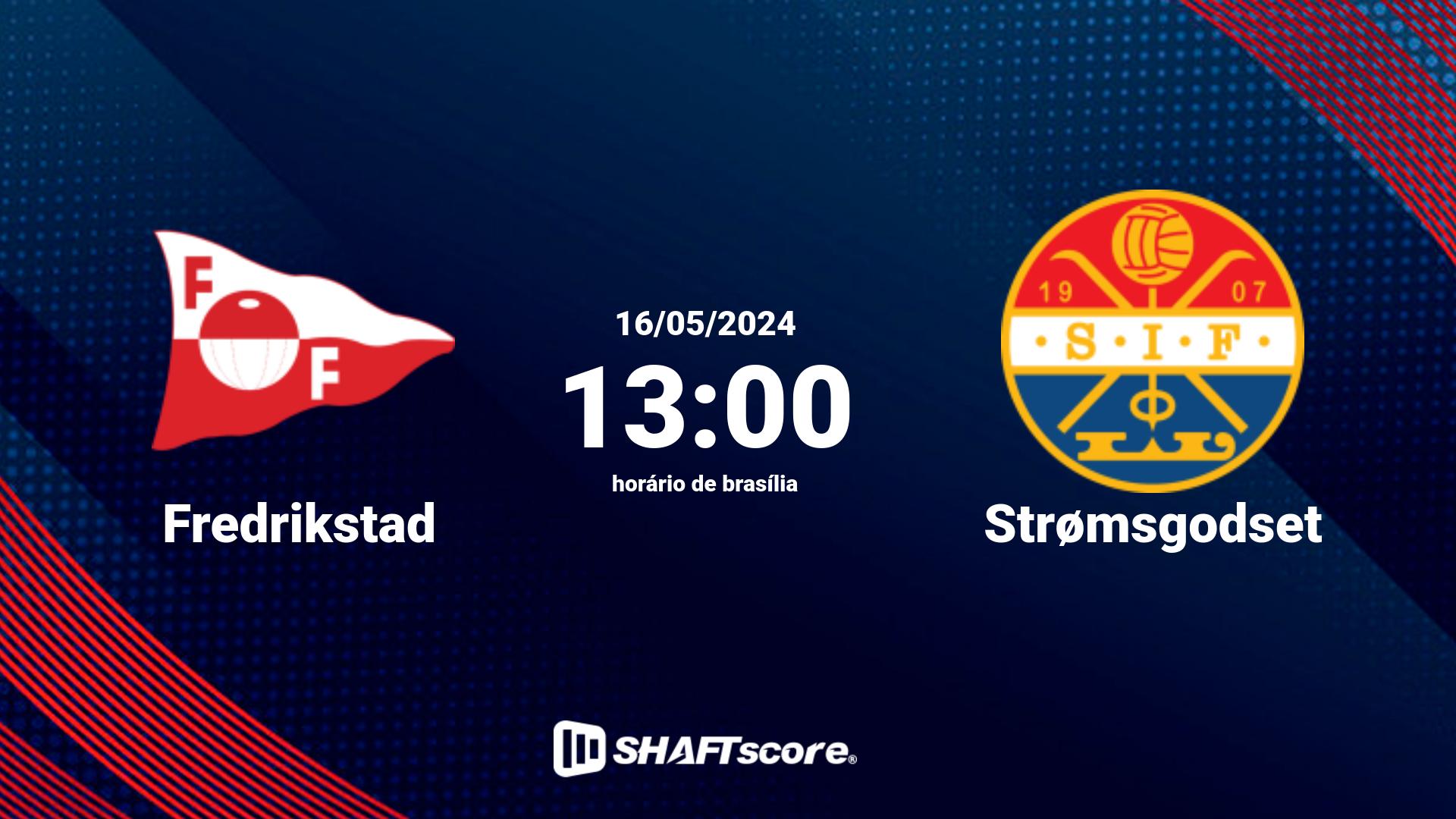 Estatísticas do jogo Fredrikstad vs Strømsgodset 16.05 13:00