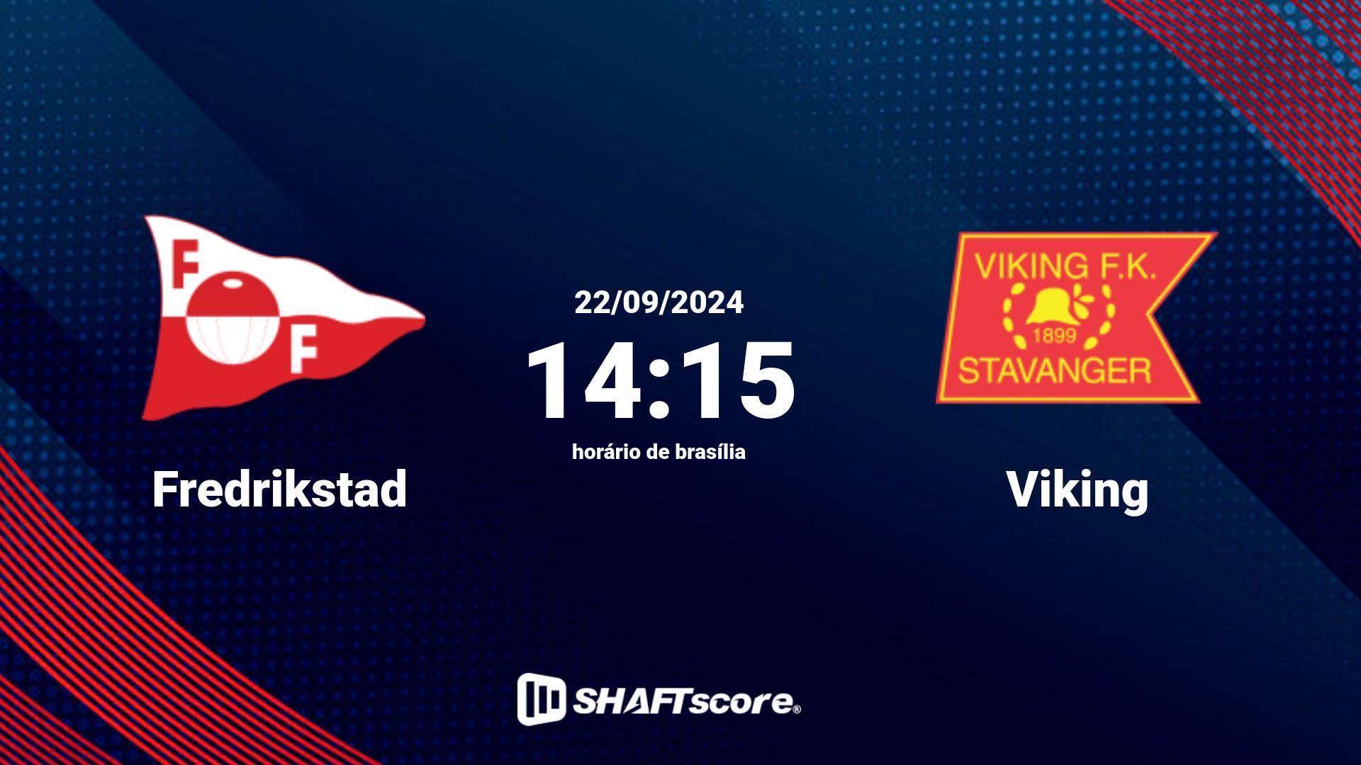 Estatísticas do jogo Fredrikstad vs Viking 22.09 14:15