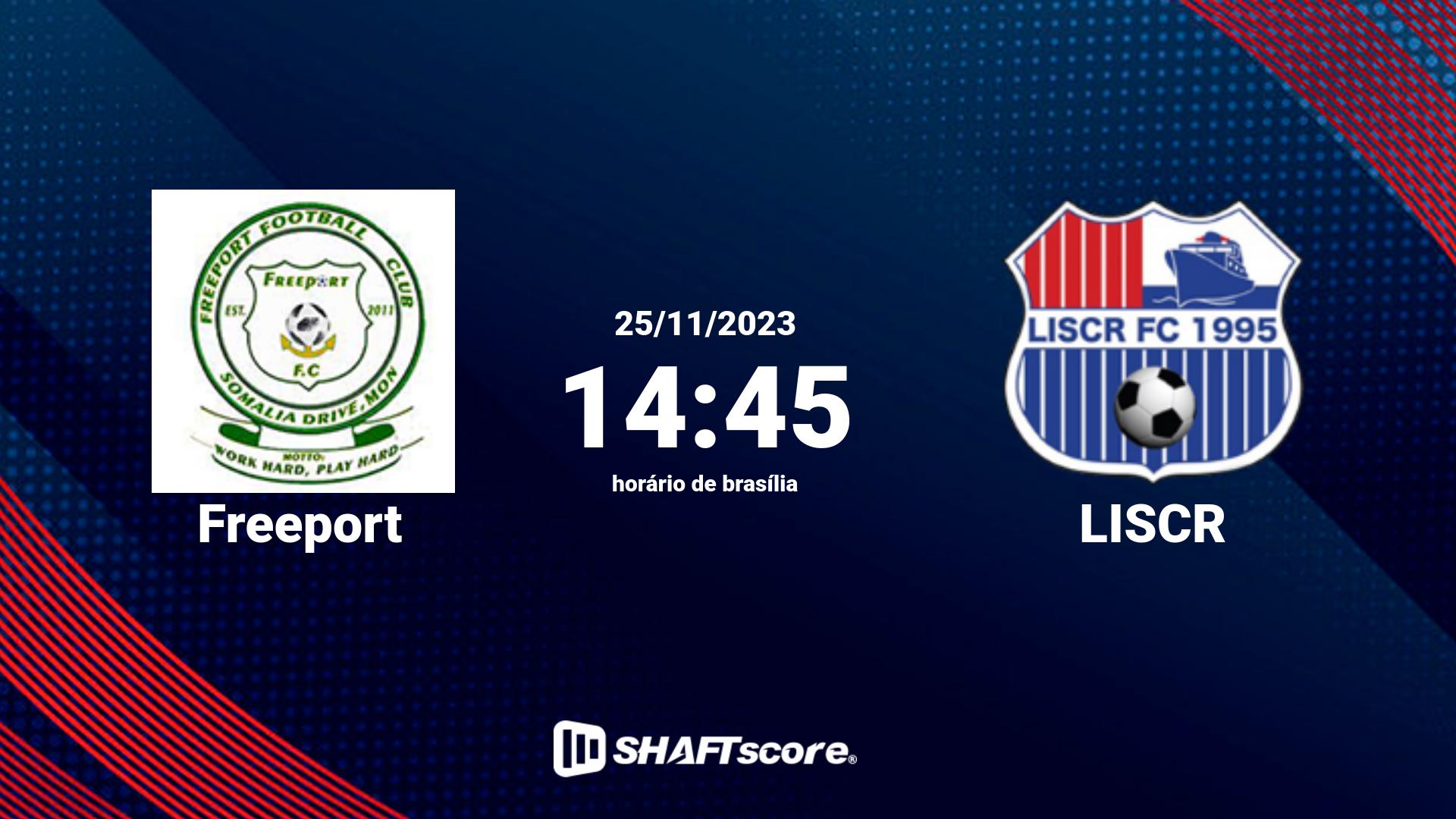 Estatísticas do jogo Freeport vs LISCR 25.11 14:45