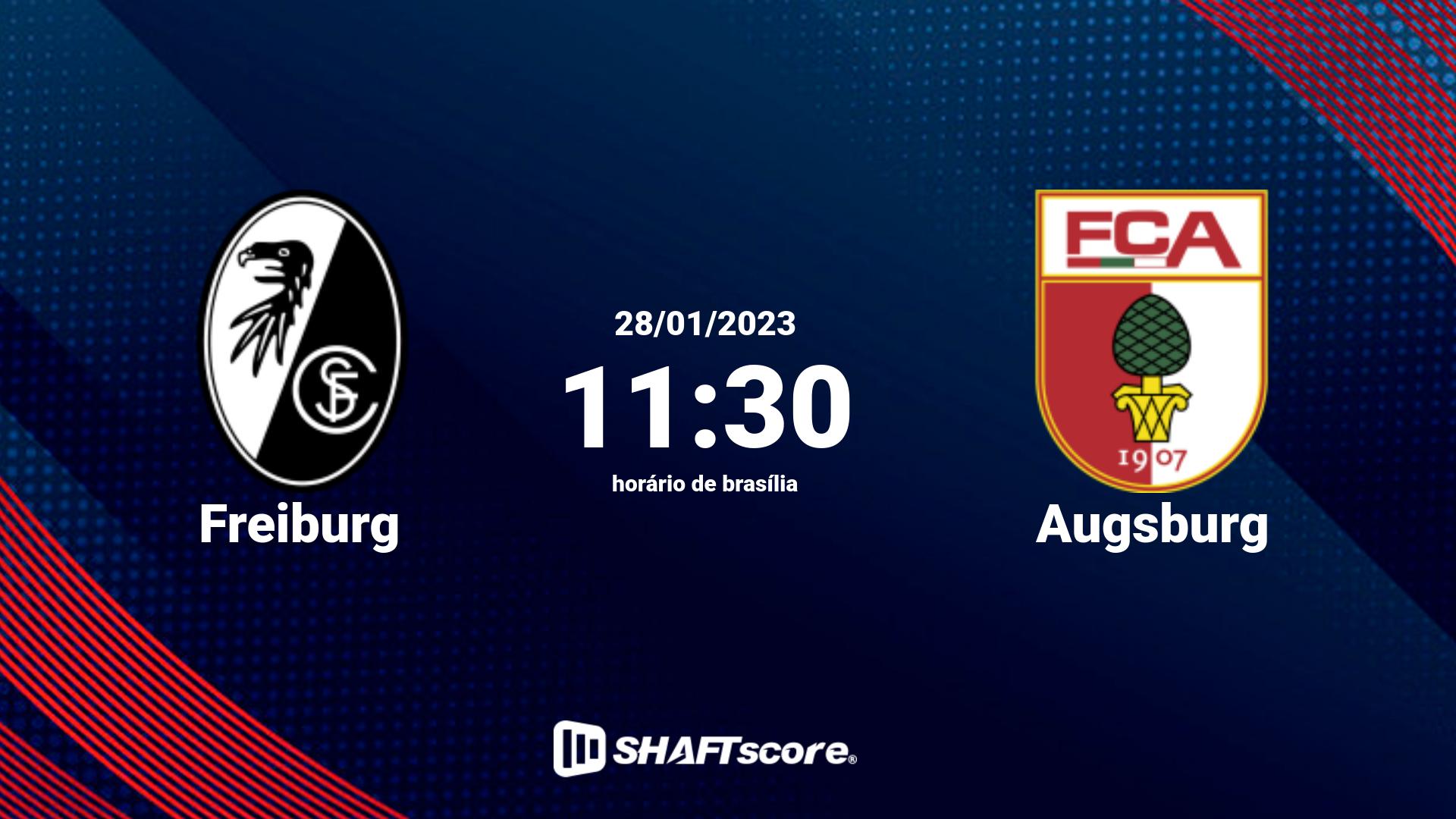 Estatísticas do jogo Freiburg vs Augsburg 28.01 11:30