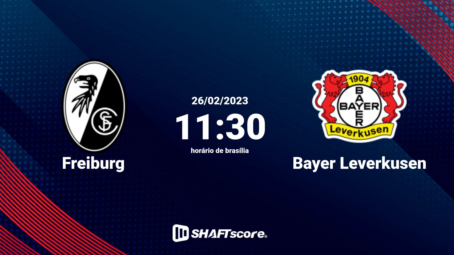 Estatísticas do jogo Freiburg vs Bayer Leverkusen 26.02 11:30