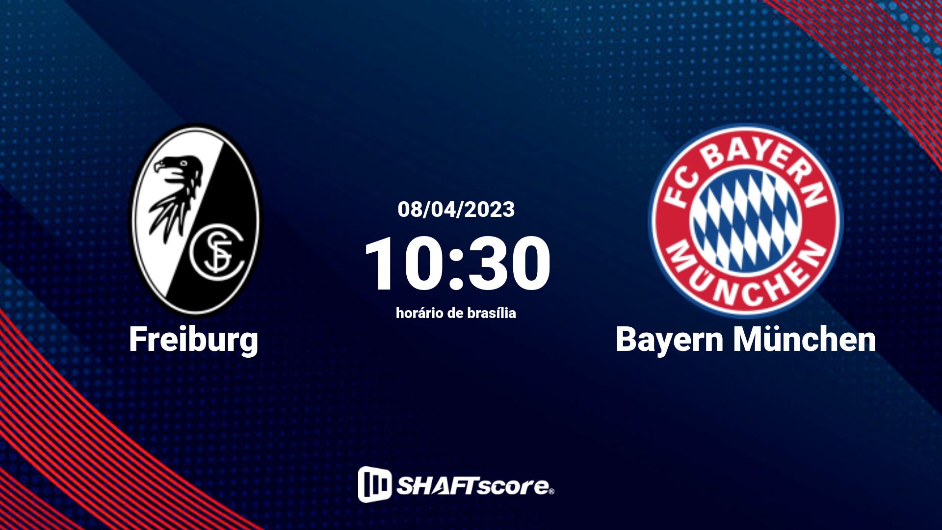 Estatísticas do jogo Freiburg vs Bayern München 08.04 10:30