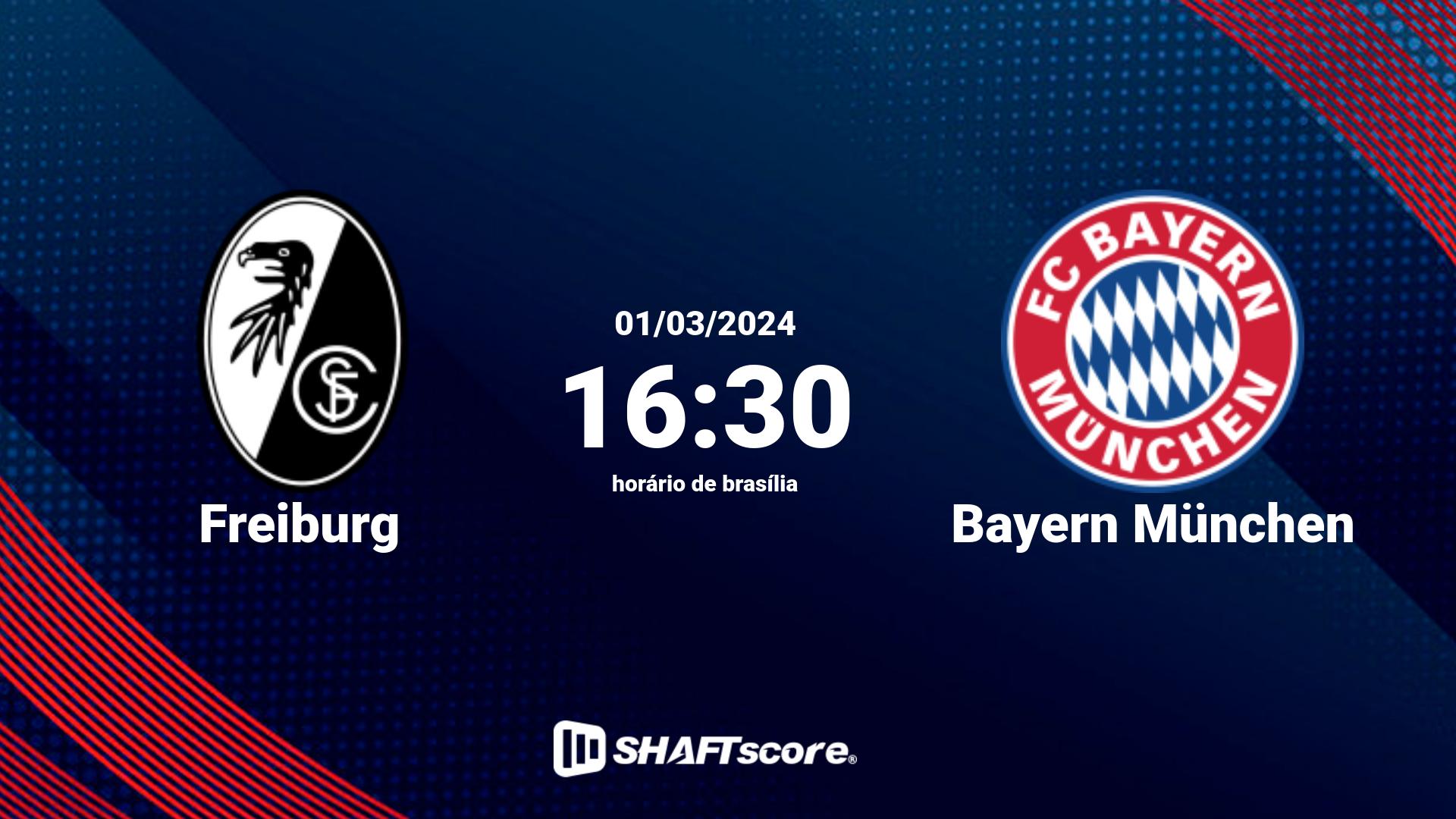 Estatísticas do jogo Freiburg vs Bayern München 01.03 16:30