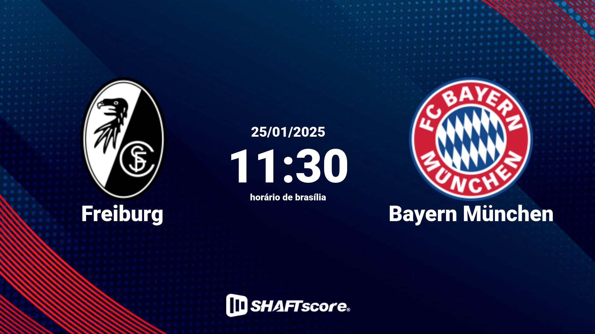 Estatísticas do jogo Freiburg vs Bayern München 25.01 11:30