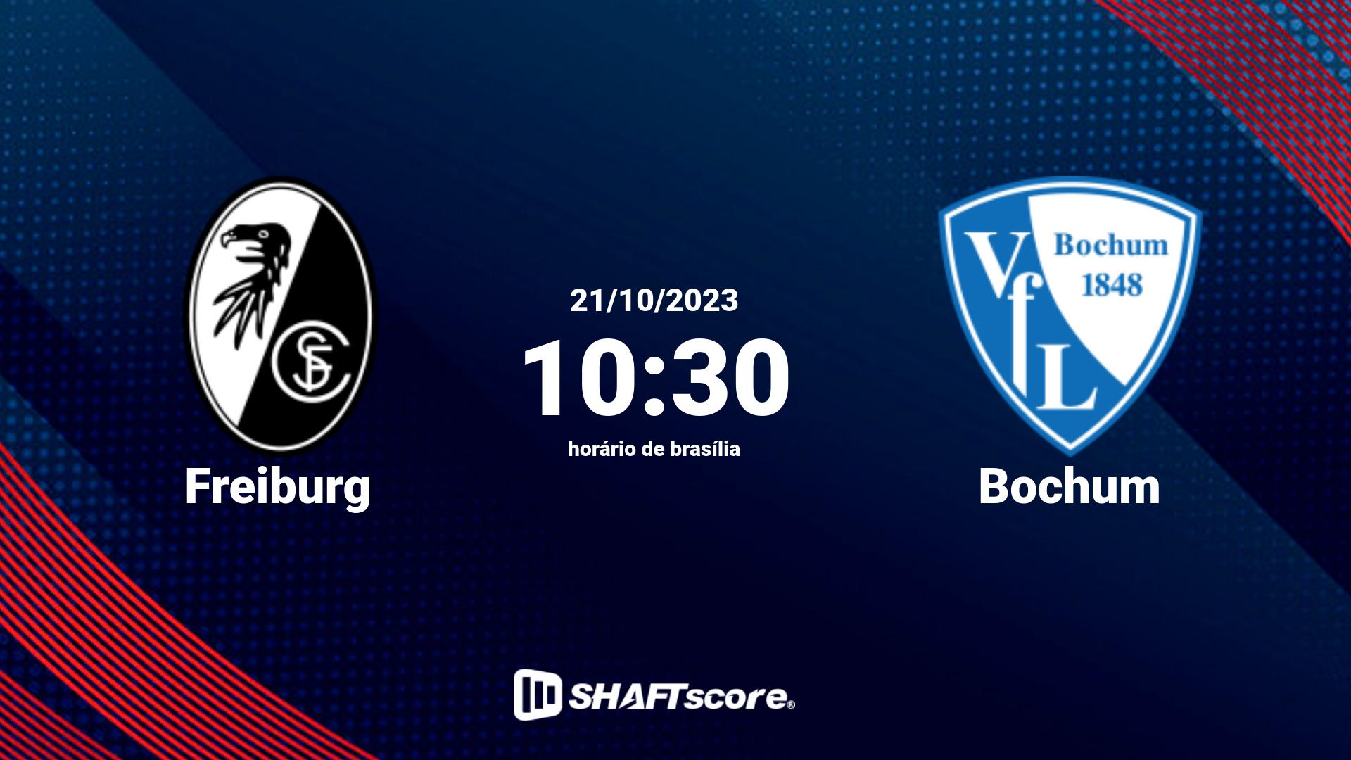 Estatísticas do jogo Freiburg vs Bochum 21.10 10:30