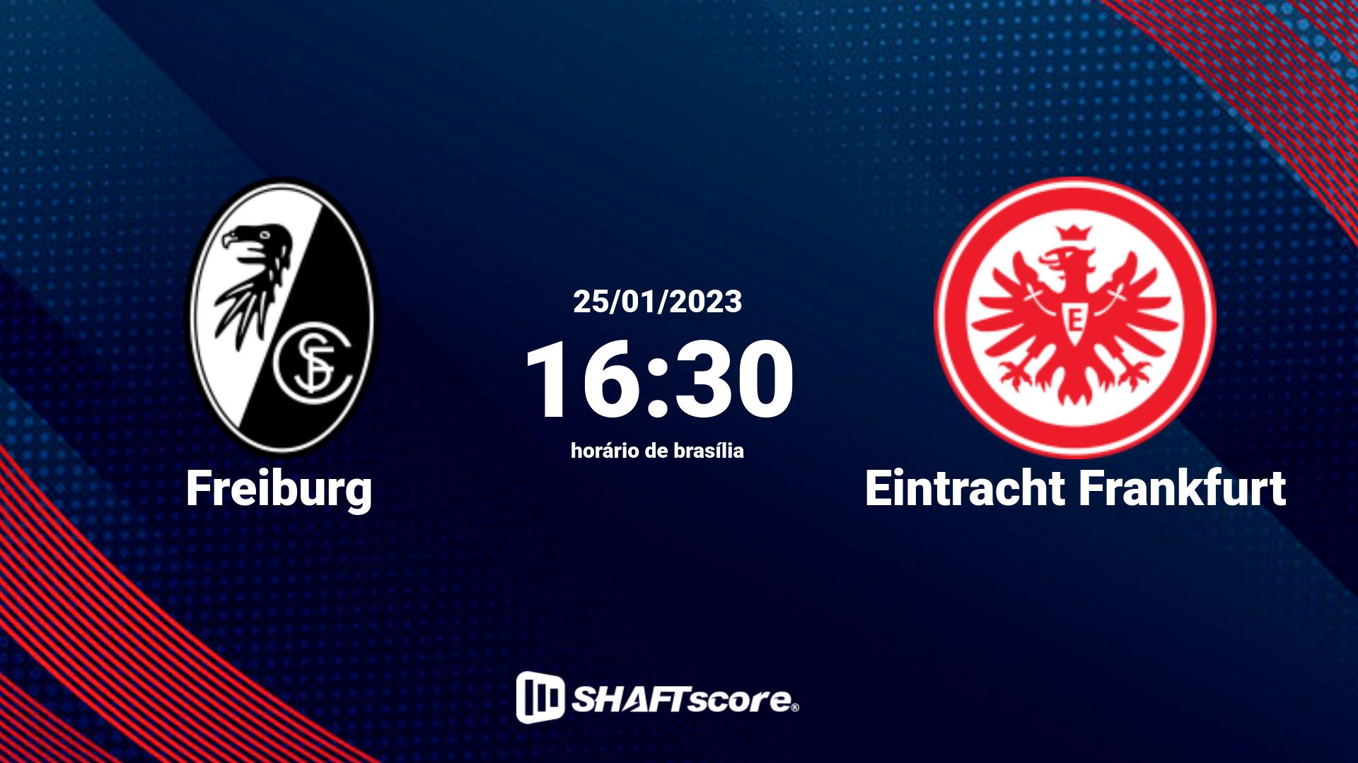 Estatísticas do jogo Freiburg vs Eintracht Frankfurt 25.01 16:30