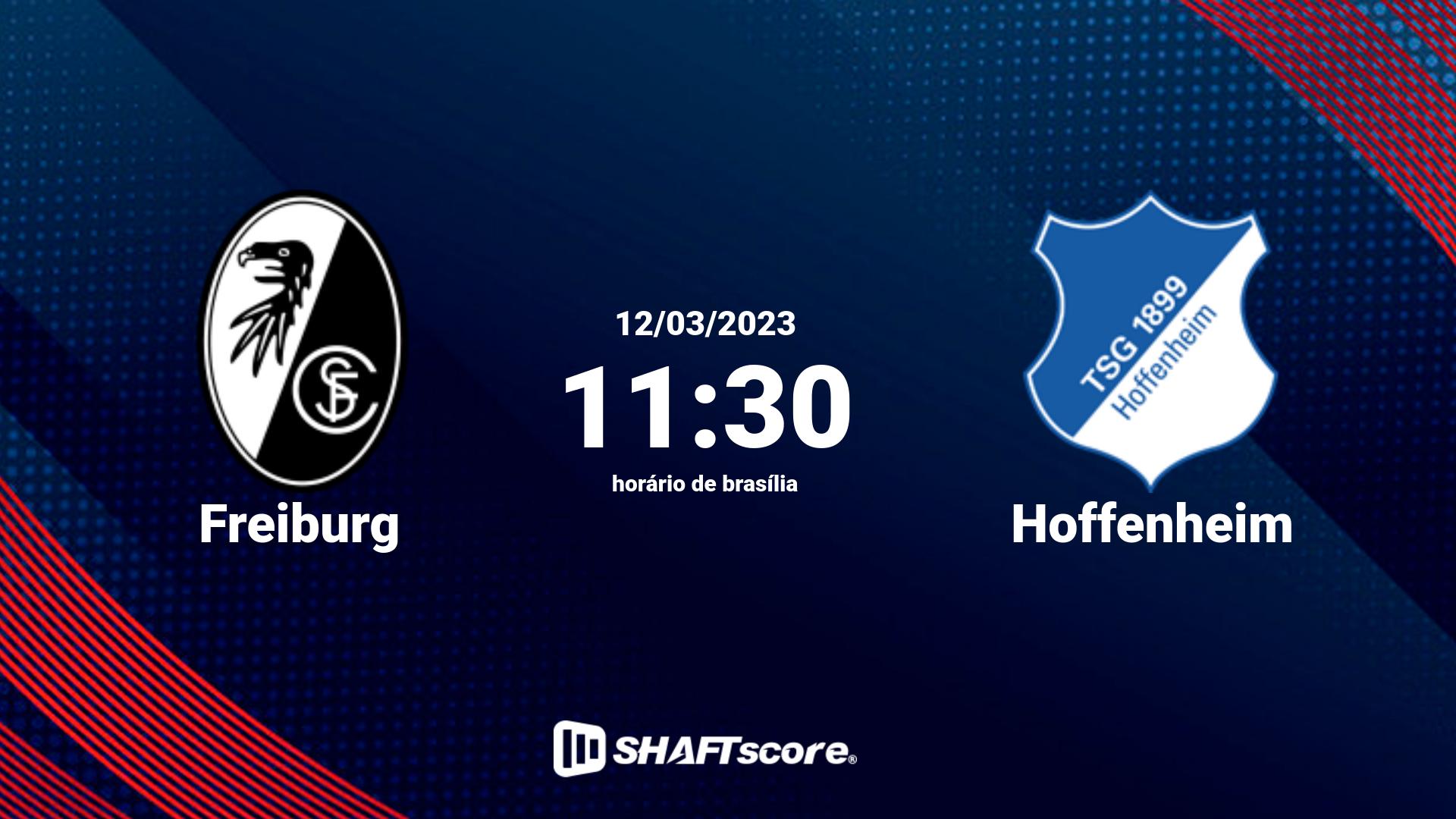 Estatísticas do jogo Freiburg vs Hoffenheim 12.03 11:30