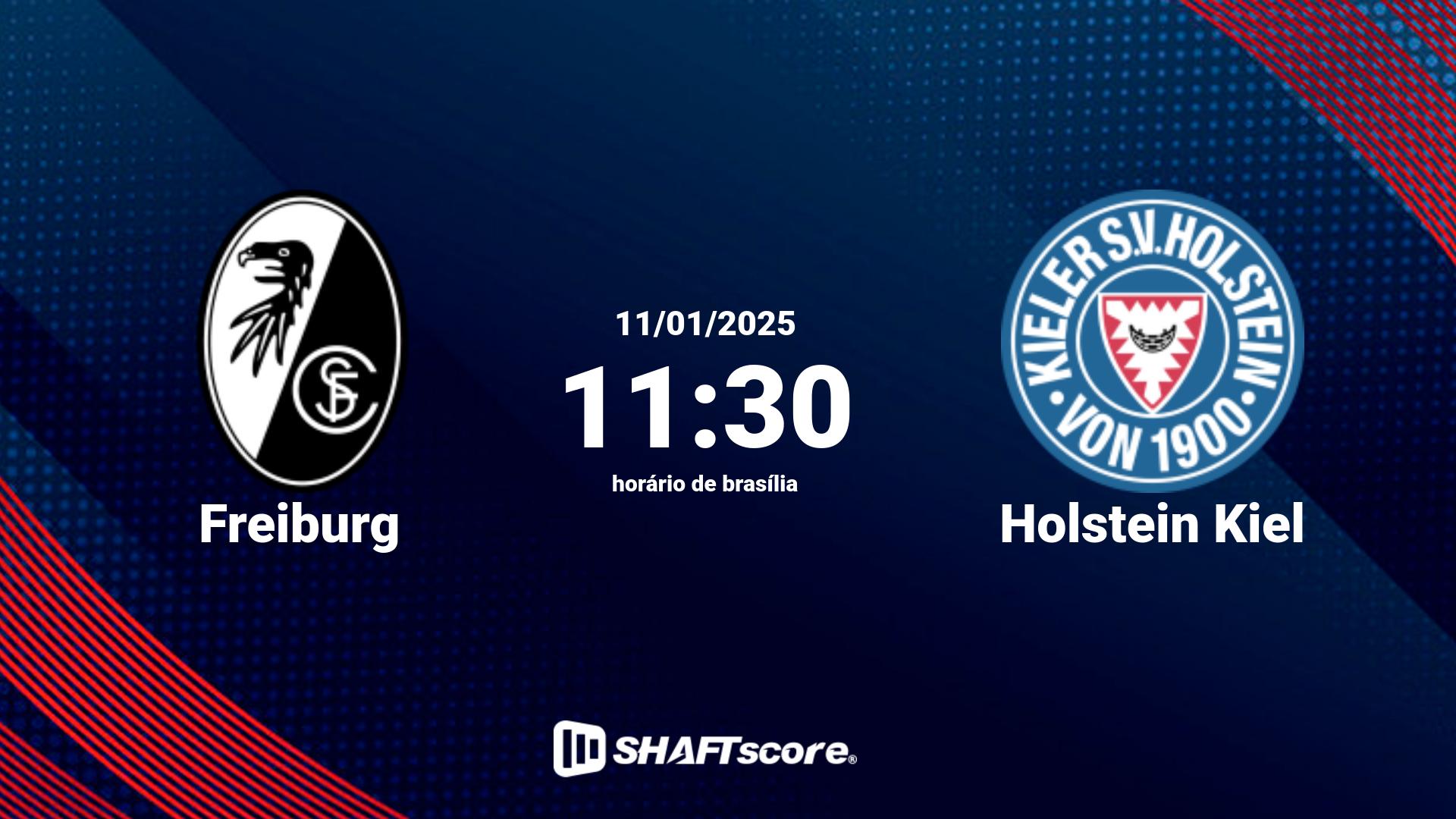 Estatísticas do jogo Freiburg vs Holstein Kiel 11.01 11:30