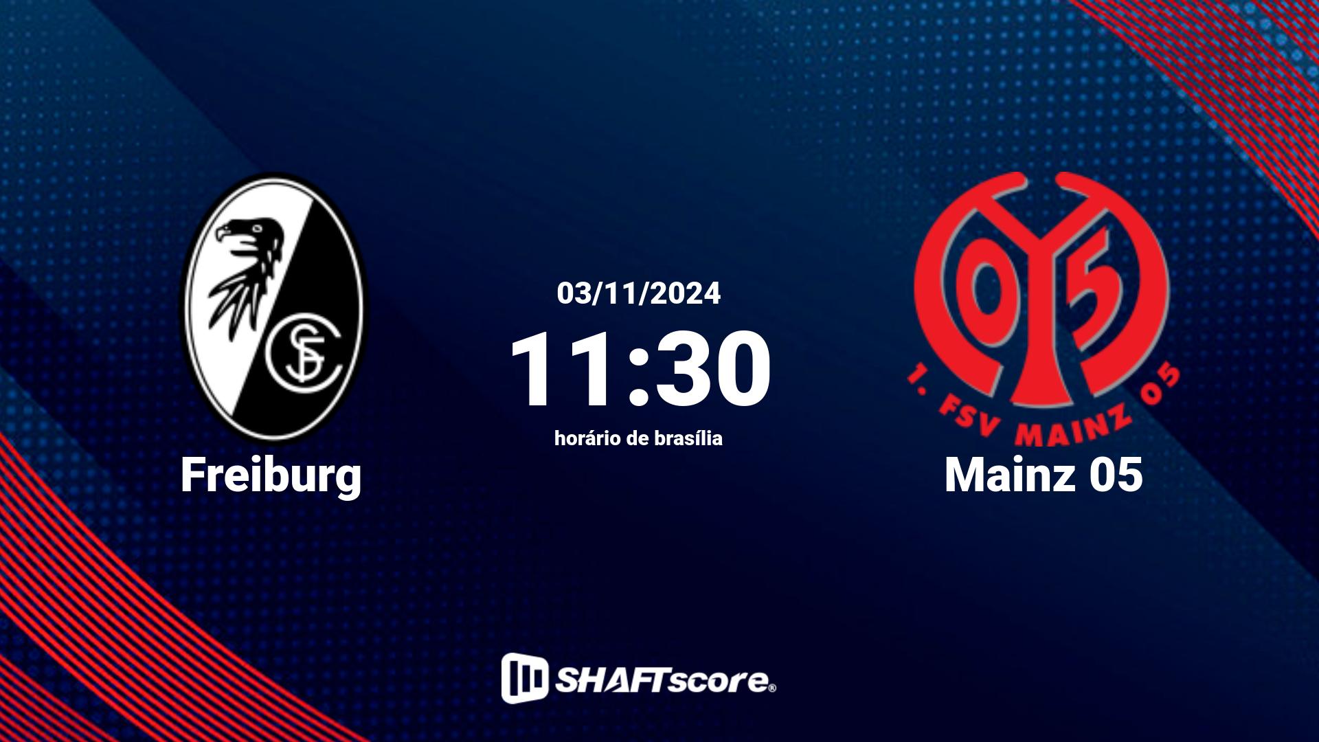 Estatísticas do jogo Freiburg vs Mainz 05 03.11 11:30