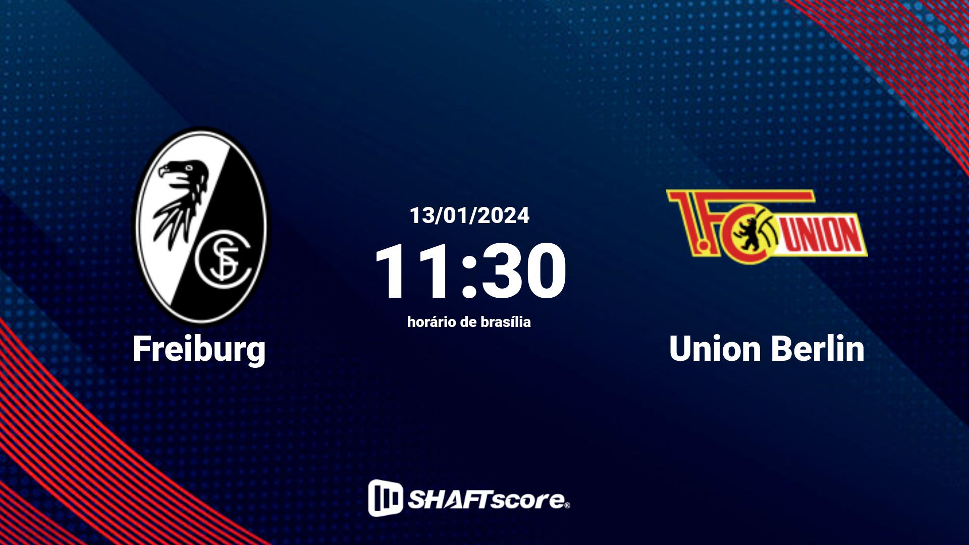 Estatísticas do jogo Freiburg vs Union Berlin 13.01 11:30