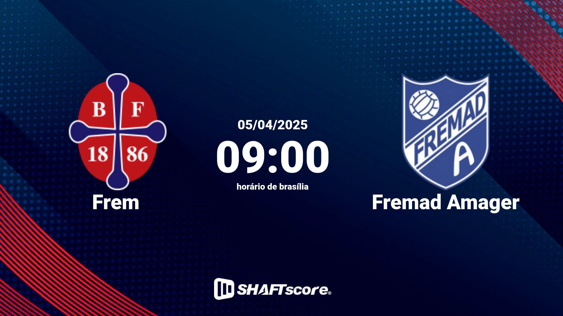 Estatísticas do jogo Frem vs Fremad Amager 05.04 09:00