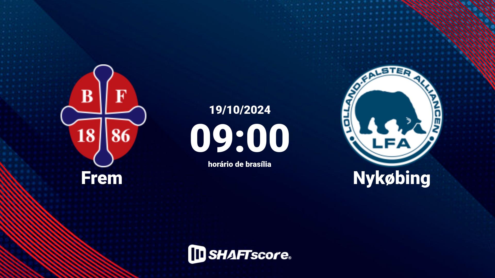 Estatísticas do jogo Frem vs Nykøbing 19.10 09:00