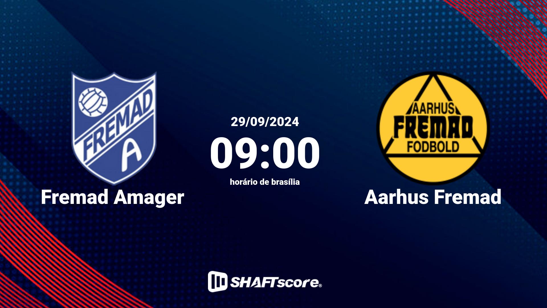 Estatísticas do jogo Fremad Amager vs Aarhus Fremad 29.09 09:00