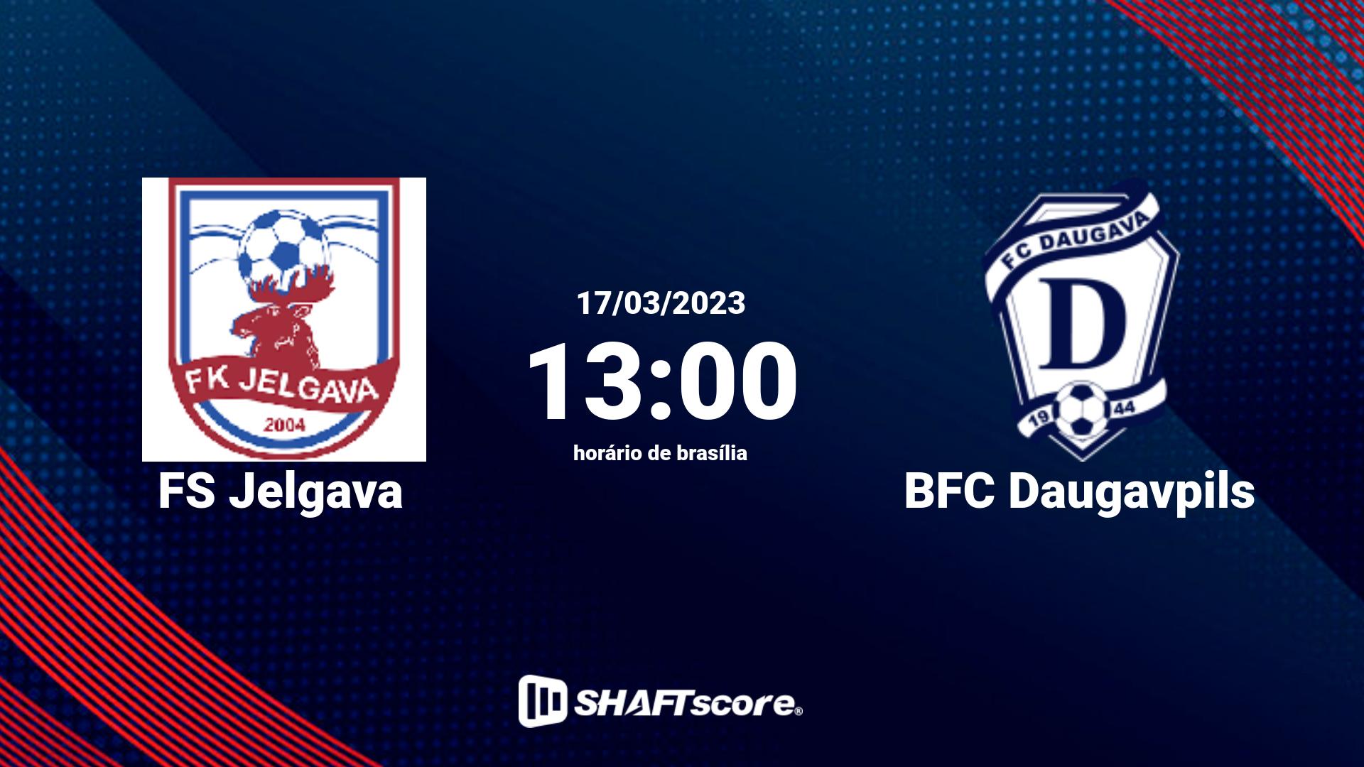 Estatísticas do jogo FS Jelgava vs BFC Daugavpils 17.03 13:00