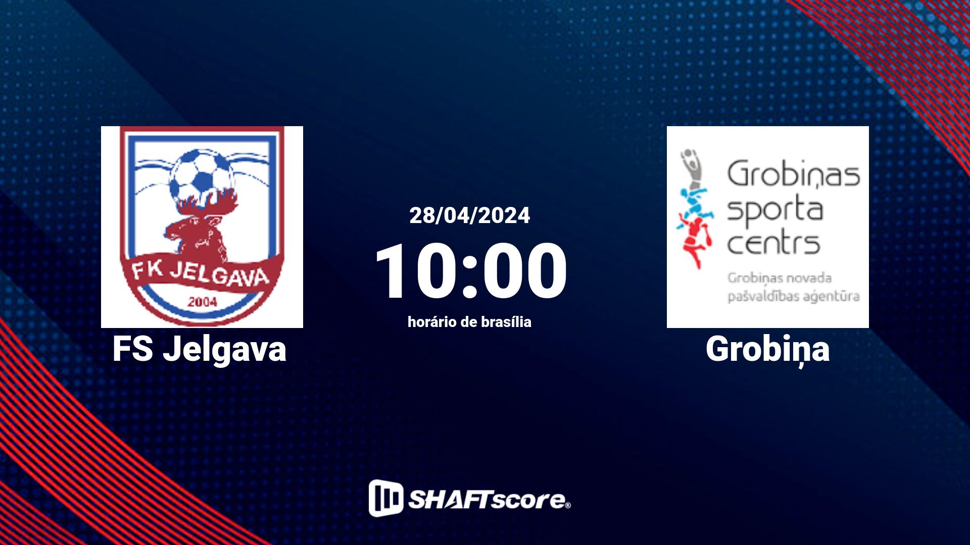 Estatísticas do jogo FS Jelgava vs Grobiņa 28.04 10:00