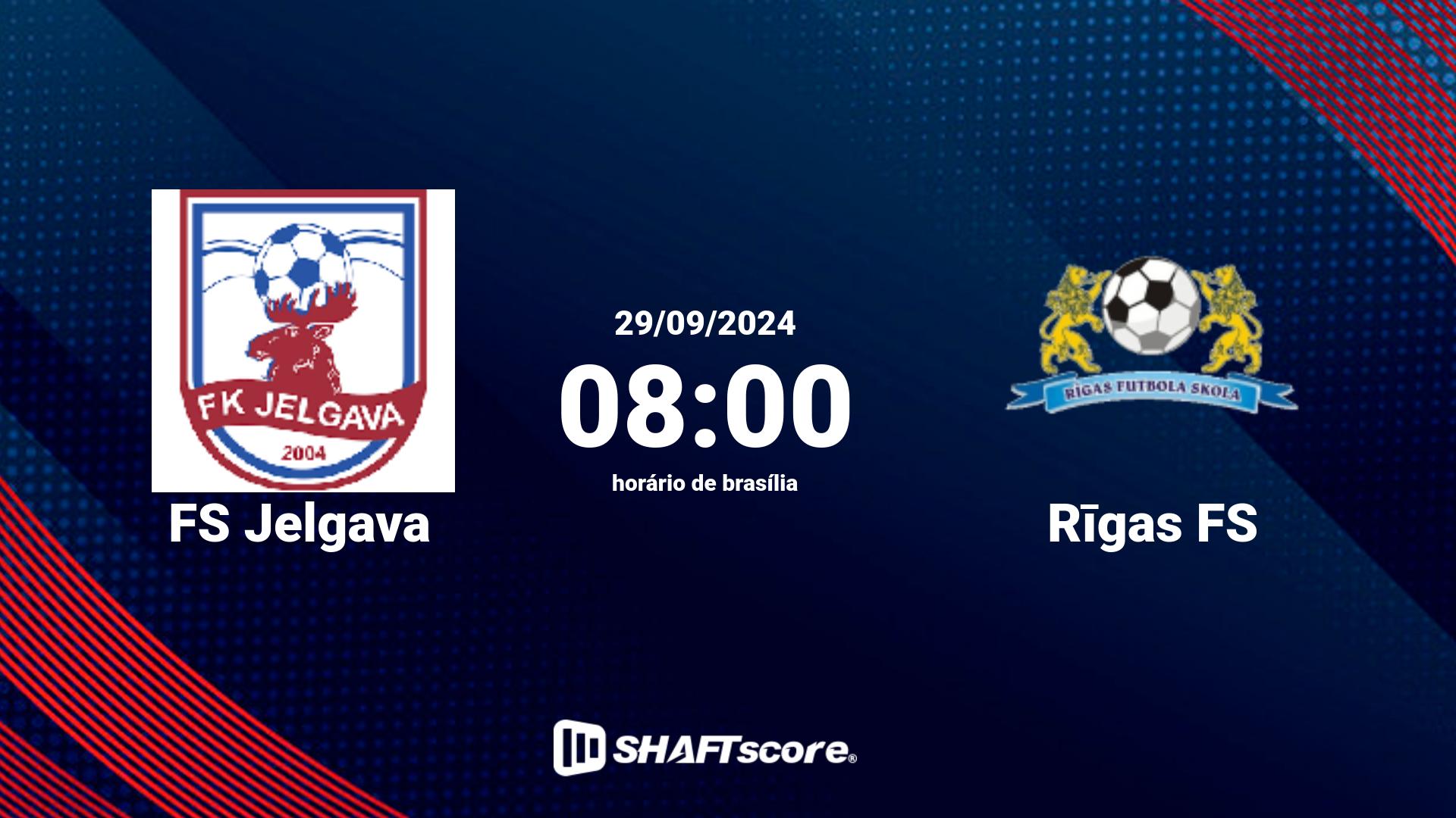 Estatísticas do jogo FS Jelgava vs Rīgas FS 29.09 08:00