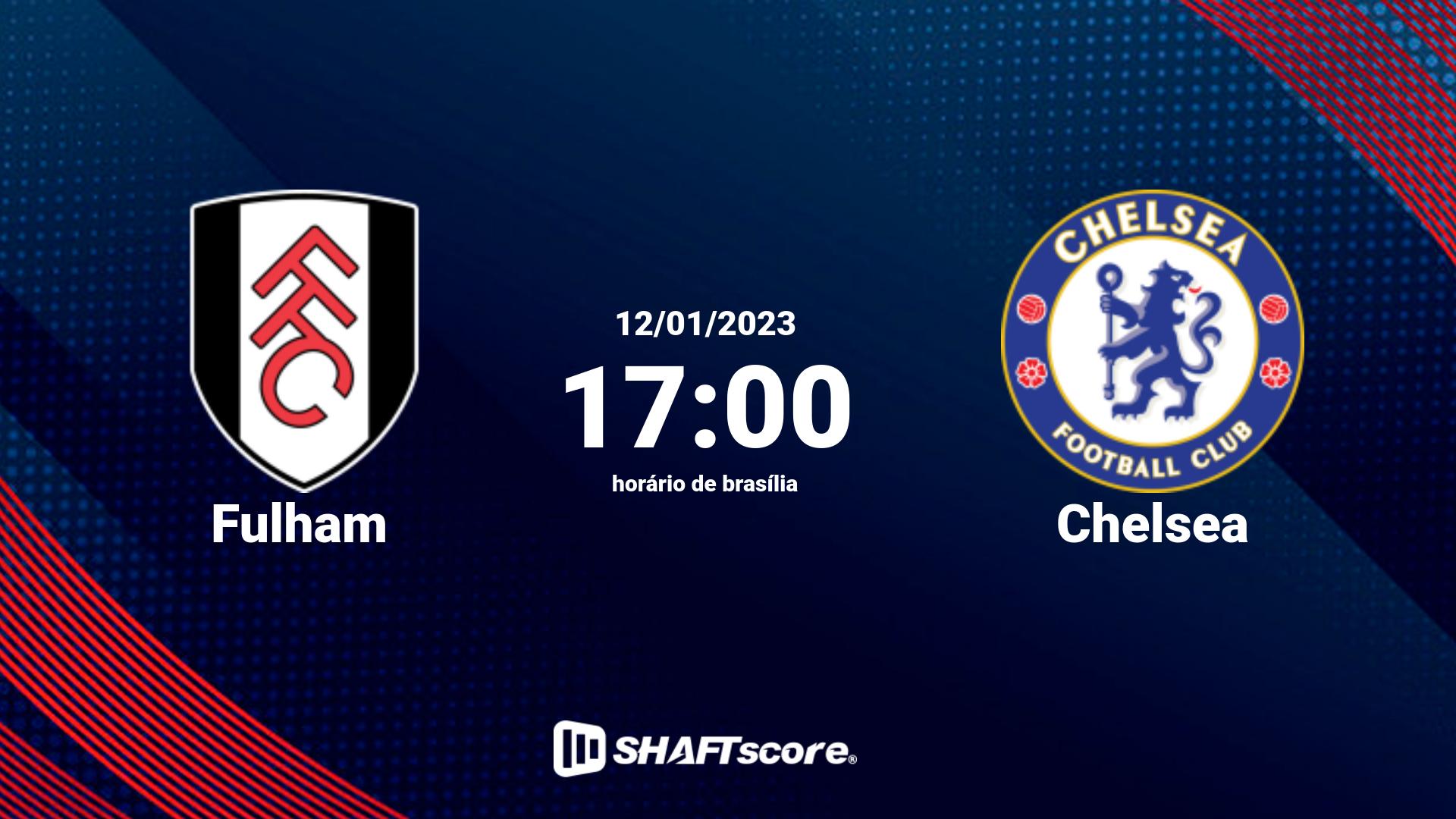 Estatísticas do jogo Fulham vs Chelsea 12.01 17:00