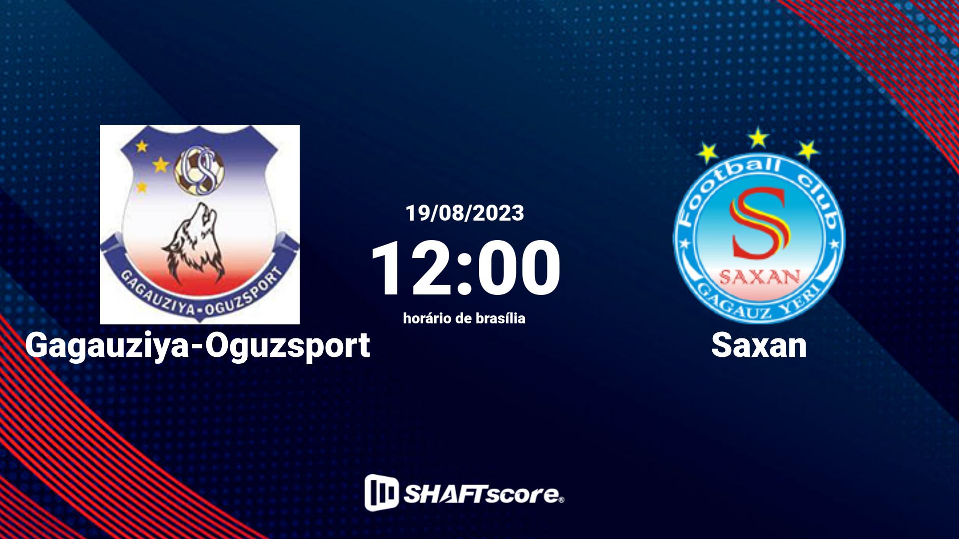 Estatísticas do jogo Gagauziya-Oguzsport vs Saxan 19.08 12:00