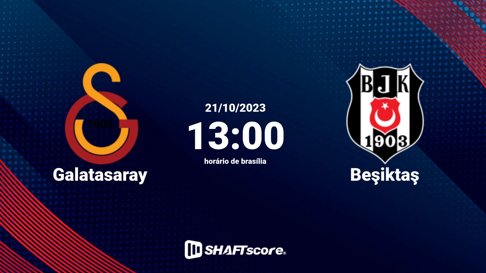 Estatísticas do jogo Galatasaray vs Beşiktaş 21.10 13:00