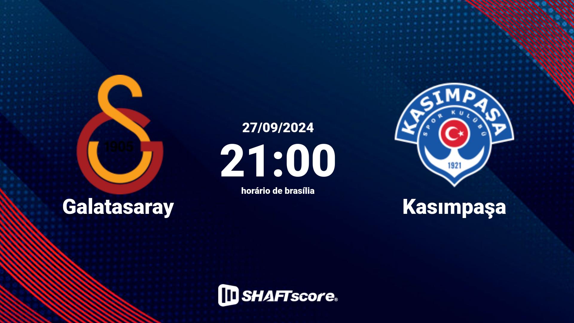 Estatísticas do jogo Galatasaray vs Kasımpaşa 27.09 21:00