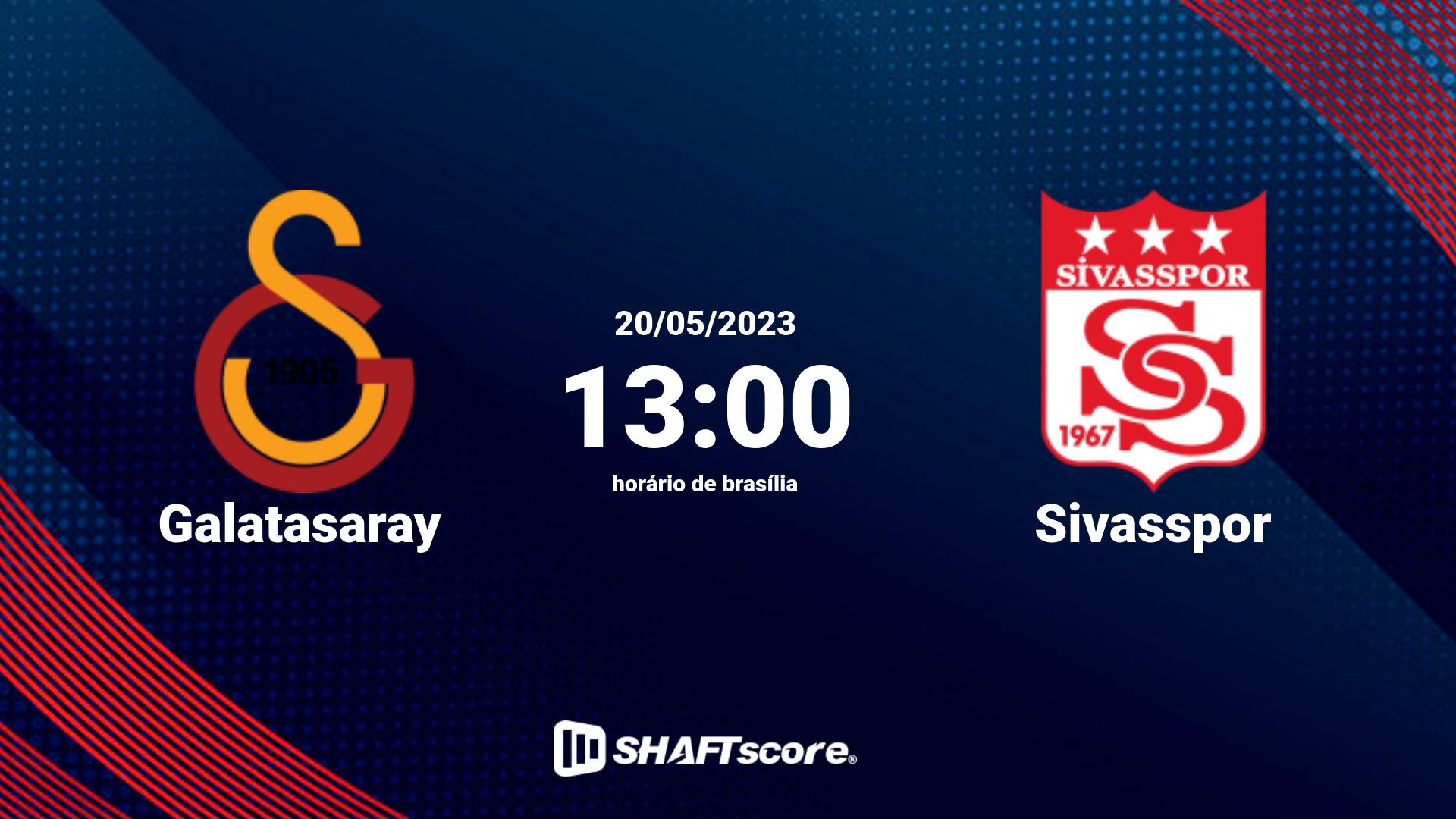 Estatísticas do jogo Galatasaray vs Sivasspor 20.05 13:00