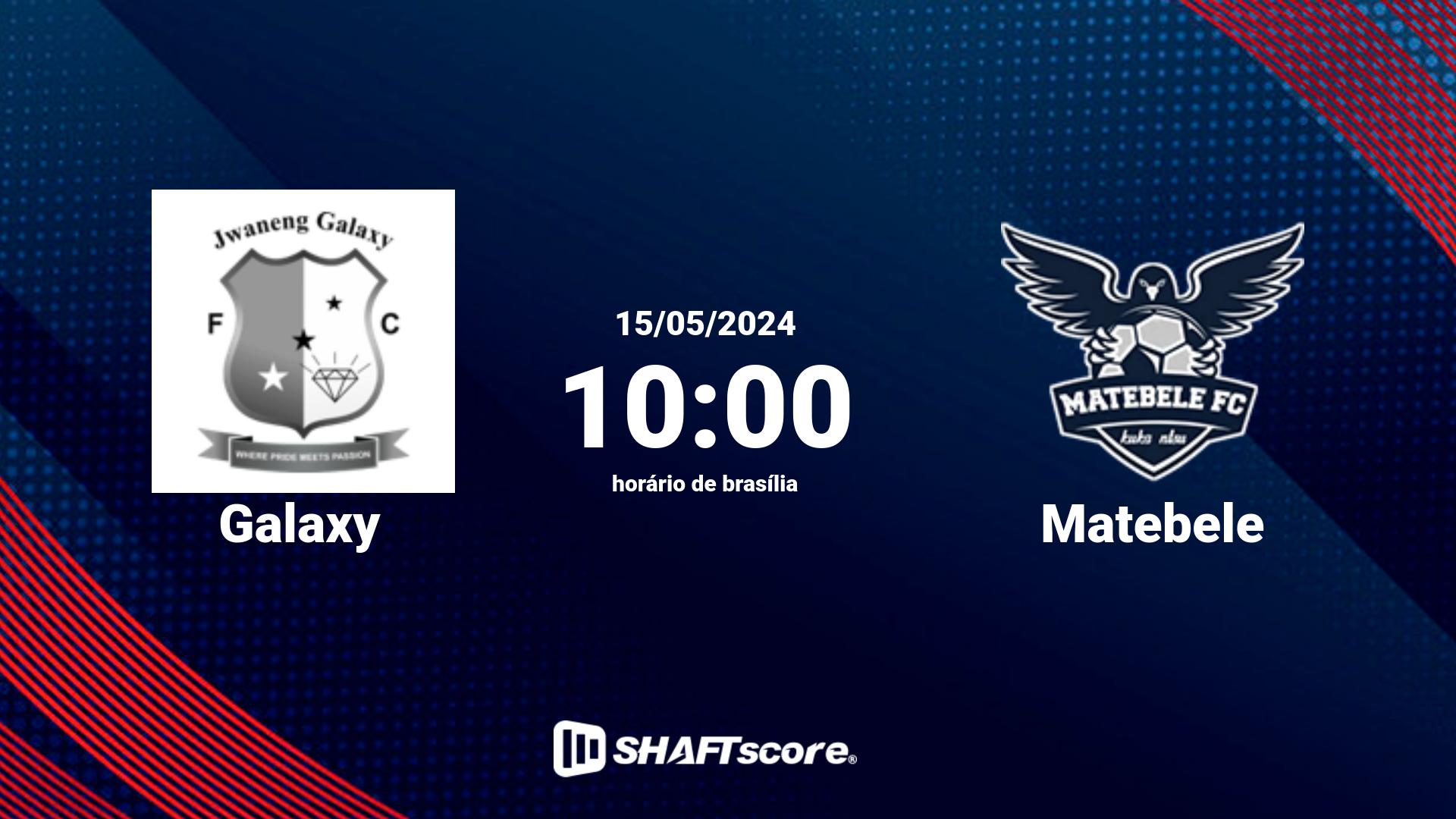 Estatísticas do jogo Galaxy vs Matebele 15.05 10:00