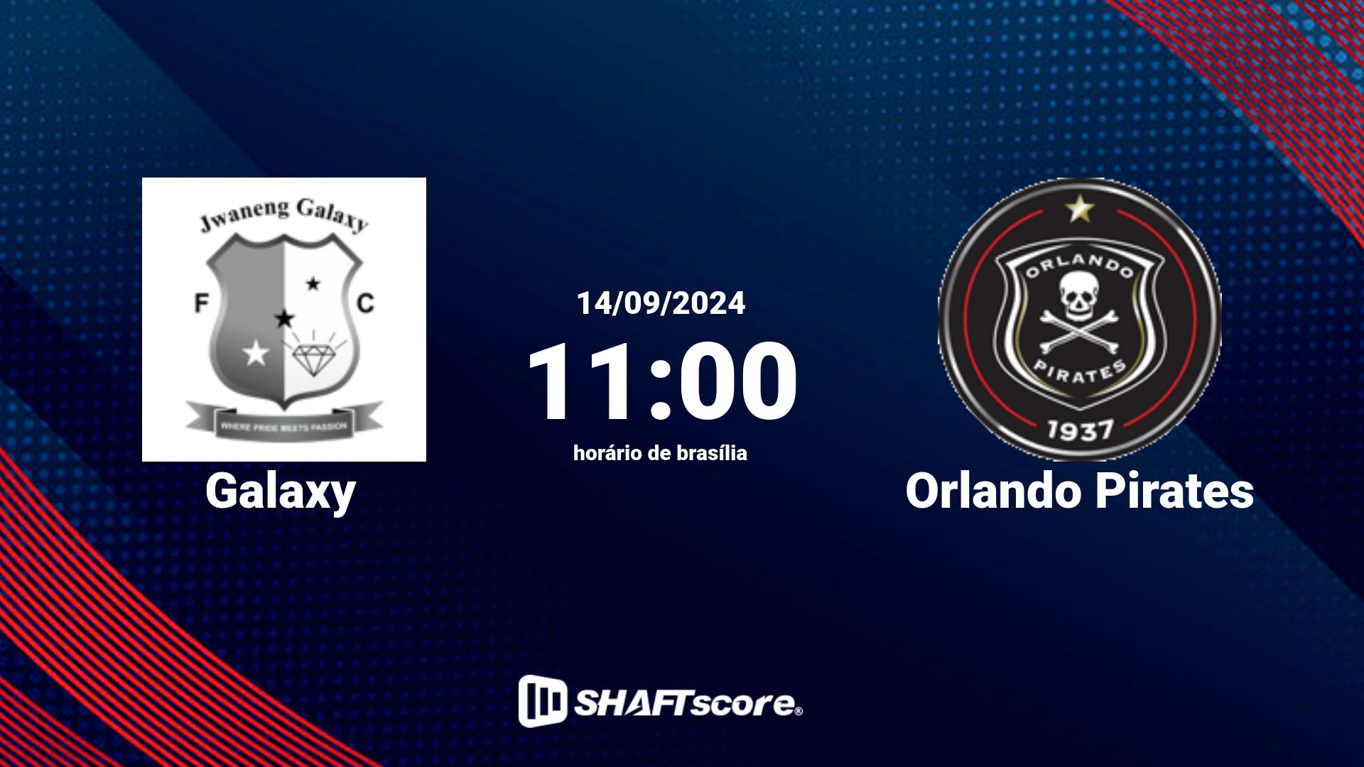 Estatísticas do jogo Galaxy vs Orlando Pirates 14.09 11:00