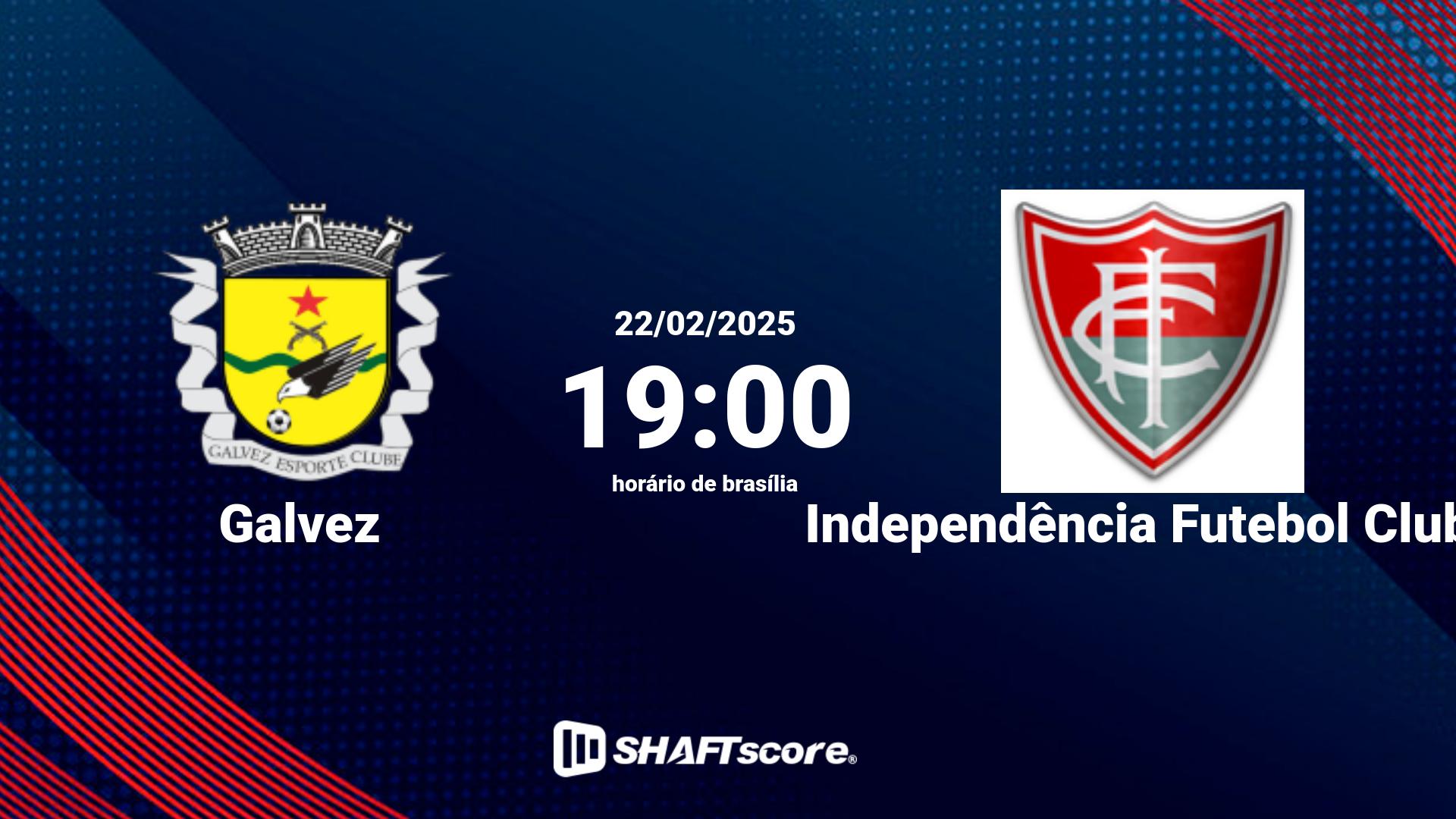 Estatísticas do jogo Galvez vs Independência Futebol Clube 22.02 19:00