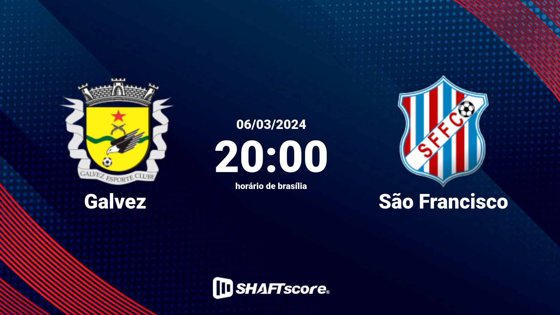 Estatísticas do jogo Galvez vs São Francisco 06.03 20:00