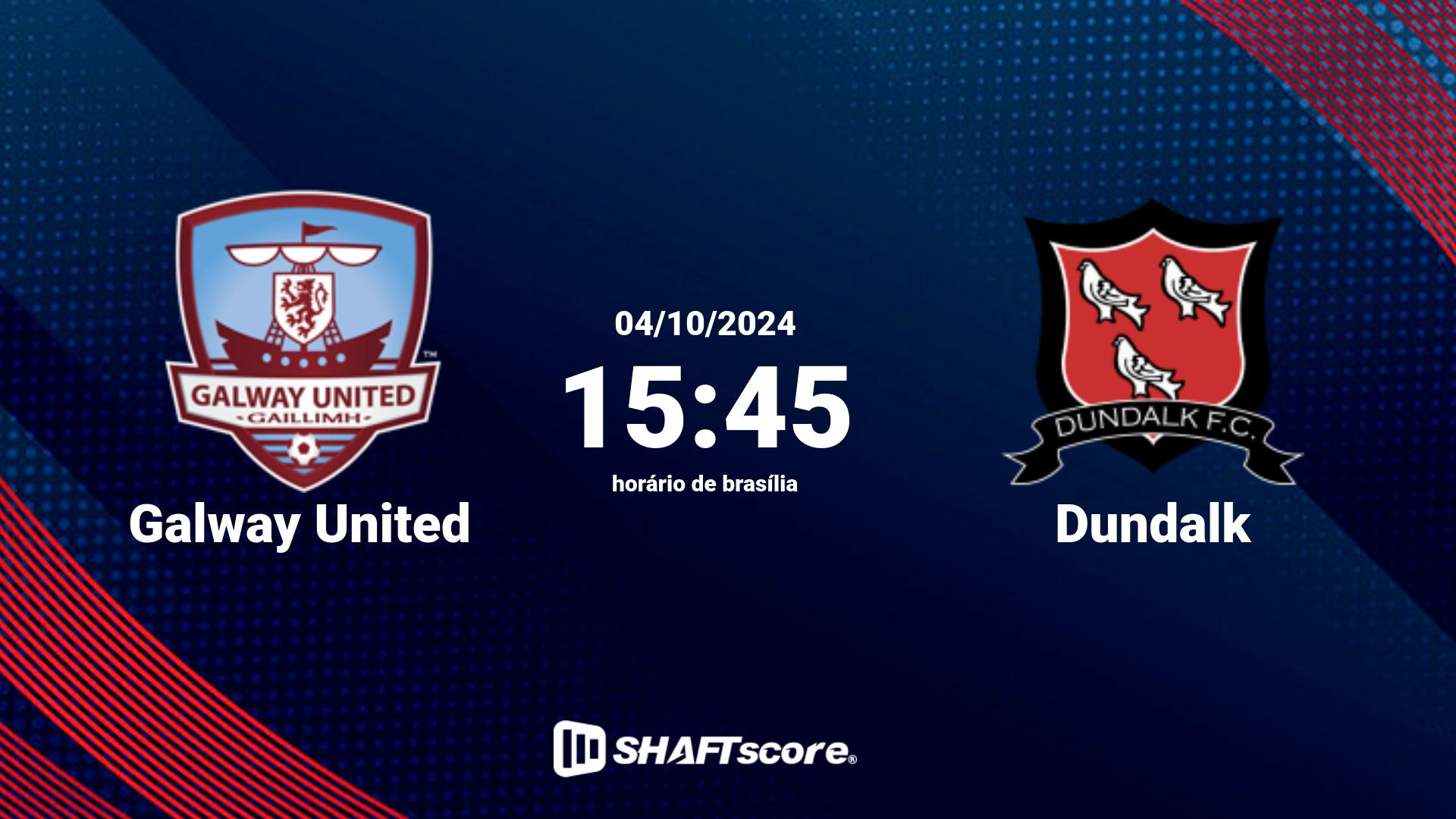 Estatísticas do jogo Galway United vs Dundalk 04.10 15:45