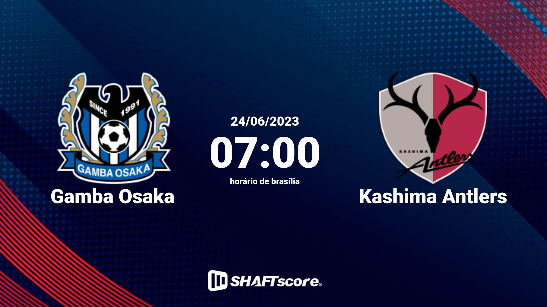 Estatísticas do jogo Gamba Osaka vs Kashima Antlers 24.06 07:00