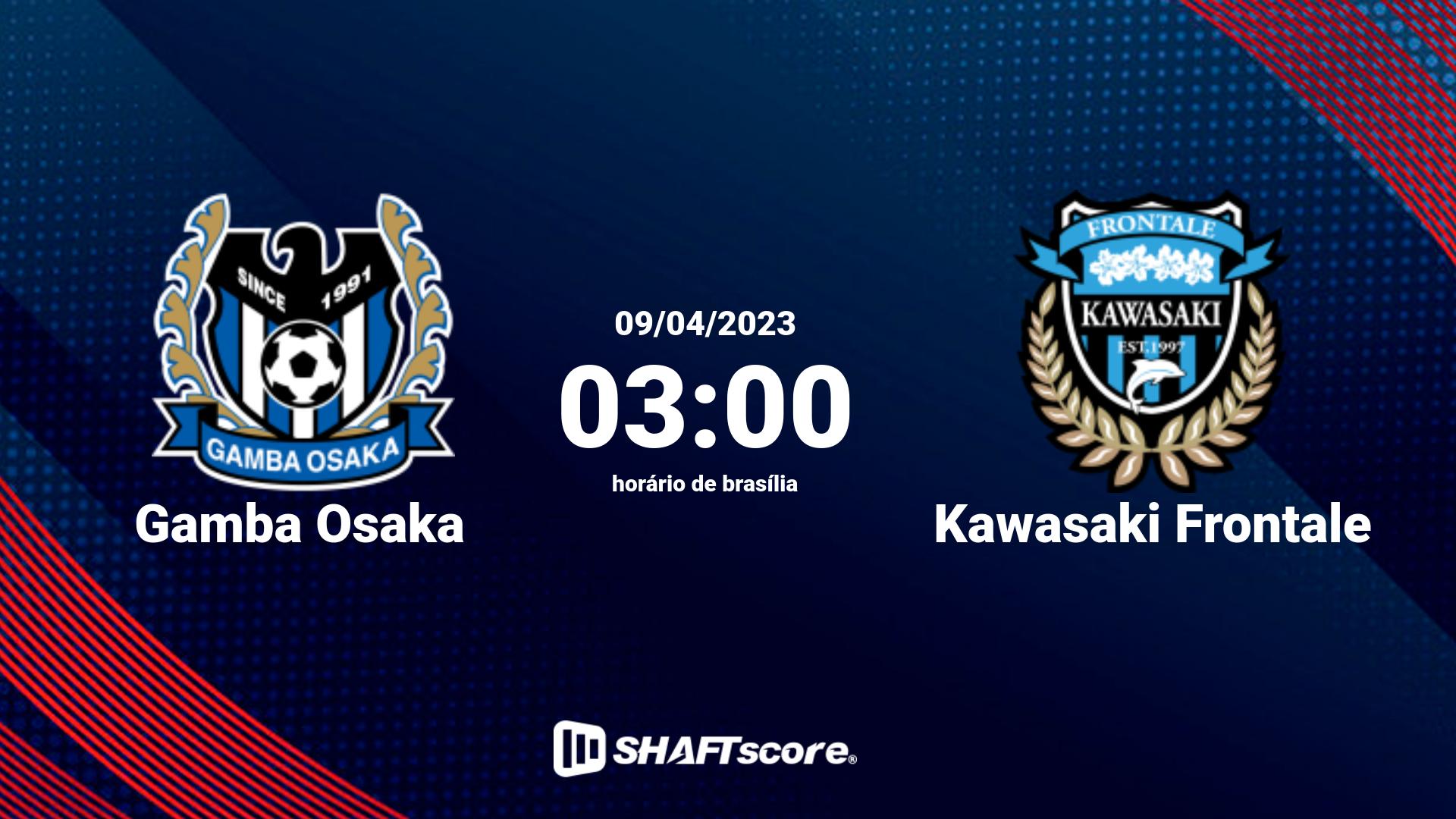 Estatísticas do jogo Gamba Osaka vs Kawasaki Frontale 09.04 03:00